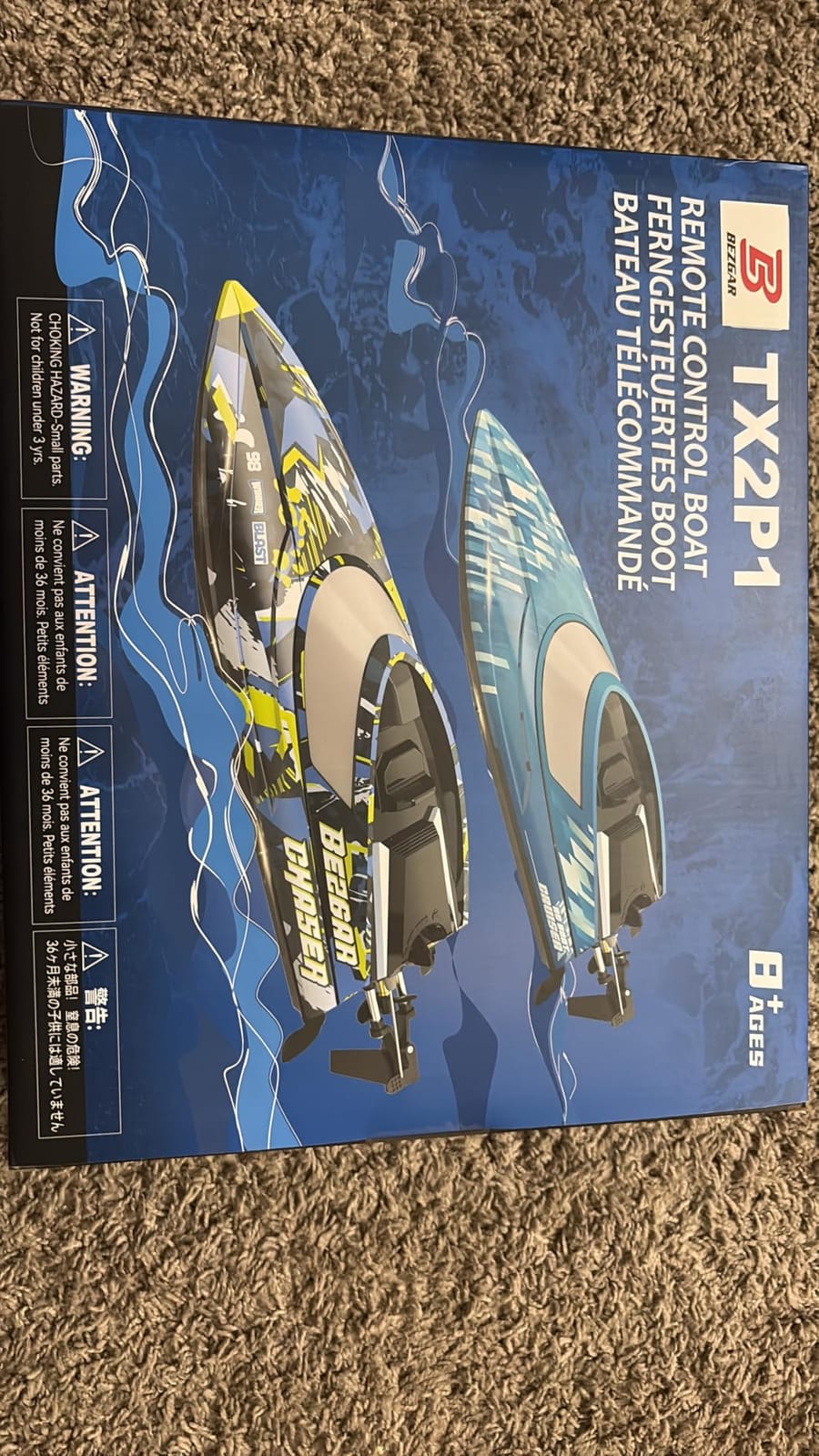 BEZGAR TX2P1,2 Packs 30 KPH RC Boats with Suitcase for Kids customer photo 2