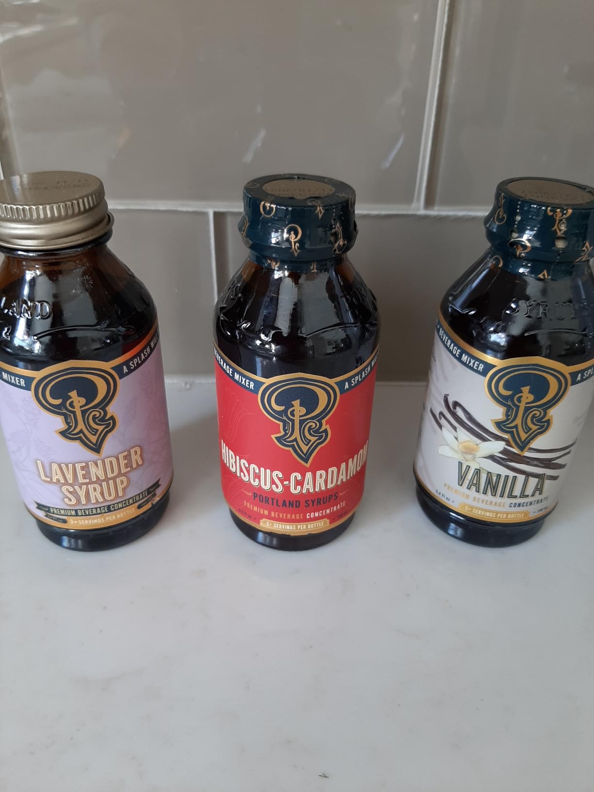 Portland Syrups - Sampler Pack - CHOOSE YOUR OWN FLAVORS - Premium Beverage Concentrates for Cocktails, Mocktails, Soda, Tea, Coffee, Baking and More - Organic Ingredients and 40% Less Sugar - Gift Set - Box of Three (3.4oz Bottles) - Drink Syrups/Mixers customer photo 2