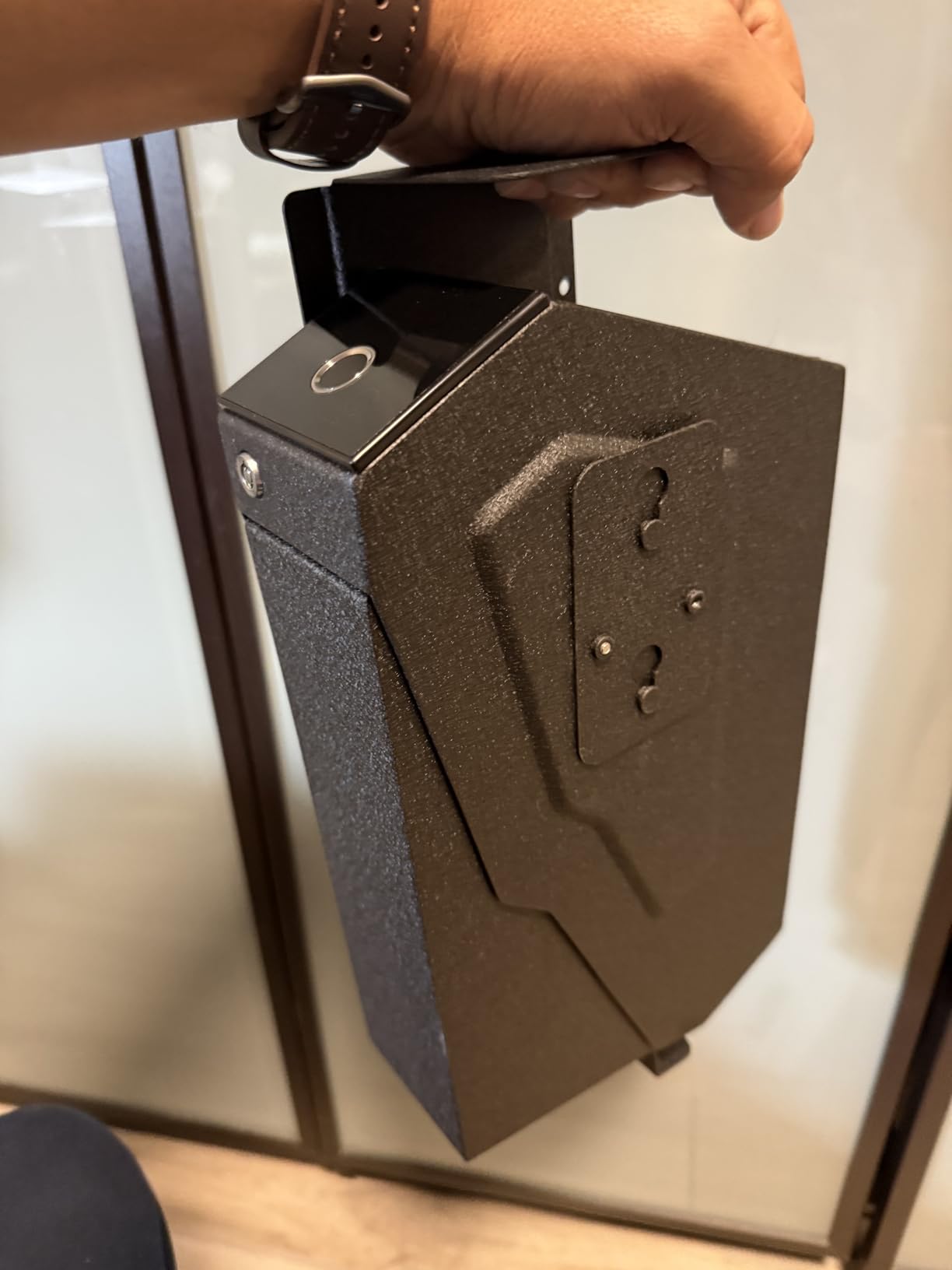 KornerBatl Quick Access Biometric Bedside Gun Safe for handgun customer photo 2