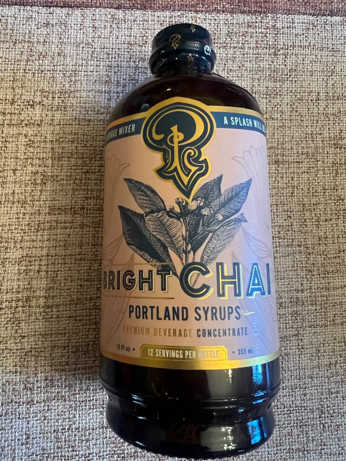 Portland Syrups Bright Chai Syrup 12 oz, 24 Servings, Pack of 2 customer photo 1