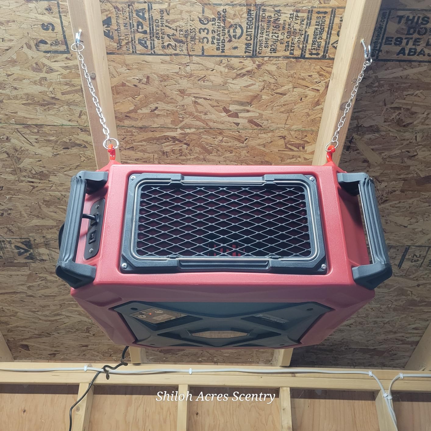 Abestorm 1080 CFM Intake Air Filtration System, 270 Degree Workshop Dust Collector with Remote Control, Ceiling Mounted for Woodworking Shops and Garage, 2-speed Adjustment, DecDust 1080 customer photo 2
