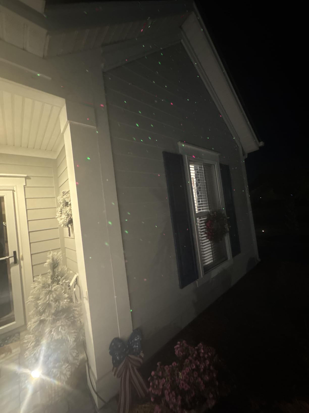 Laser Christmas Projector Lights Outdoor, 3 Color Moving Firefly Light Show customer photo 2