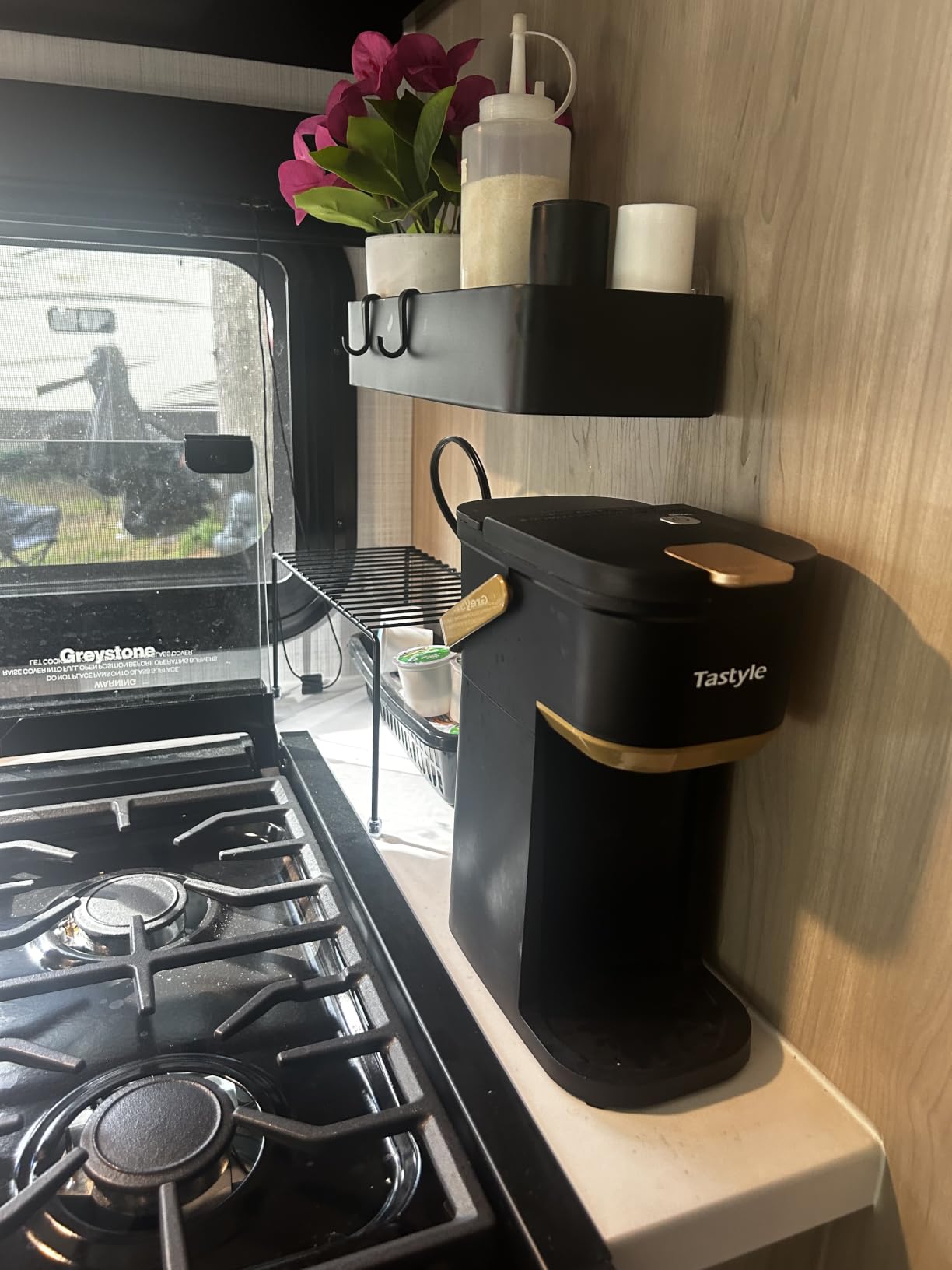 Tastyle Mini Single Serve Coffee Maker for K Cups and Grounds with Handle customer photo 1