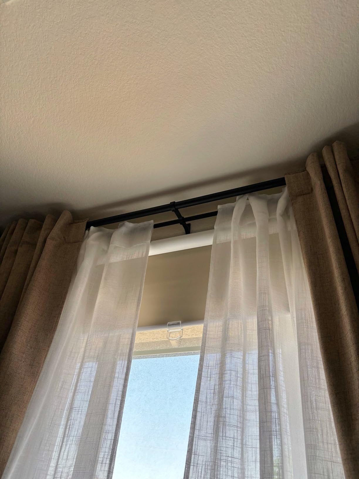 ChrisDowa Blackout Roller Shades Pull Down, Cordless Window Blinds for Home customer photo 1