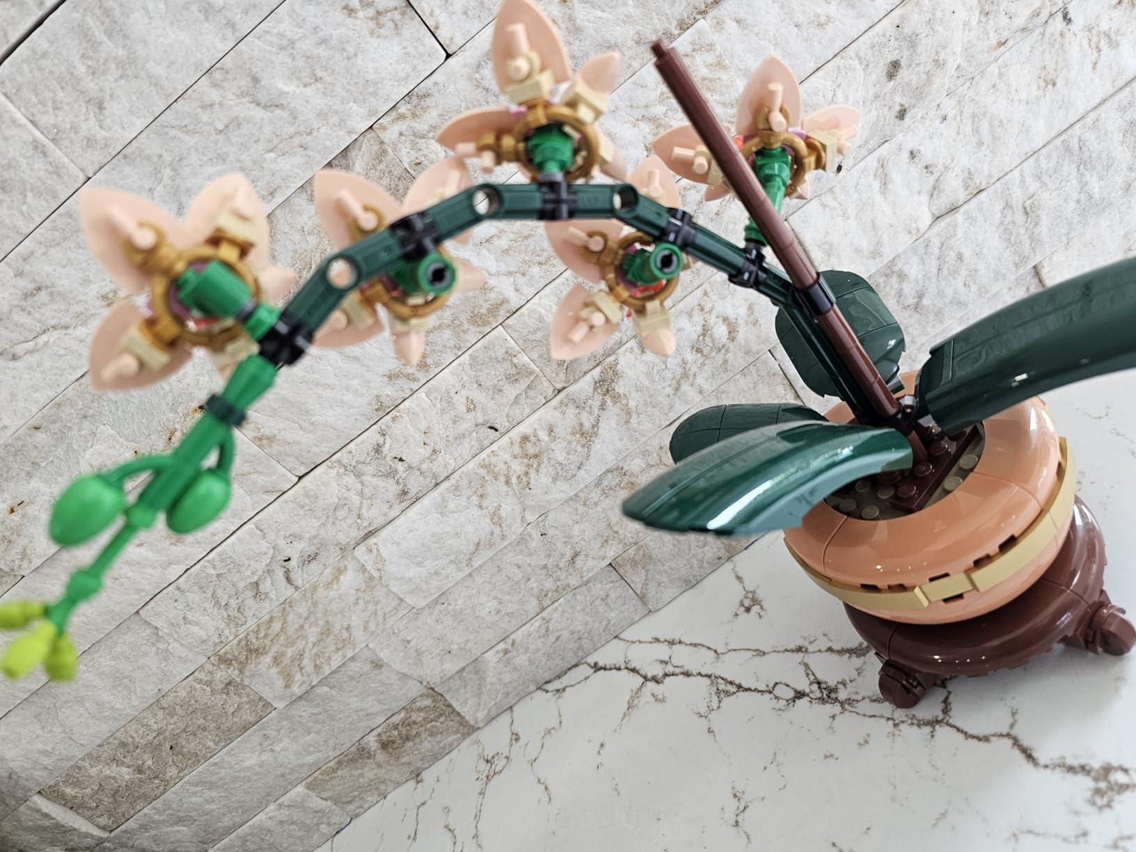 LEGO Botanicals Mini Orchid Building Set - Artificial, Fake Orchid for Home Decor, Adults Ages 18+ - Gift for Birthdays - Indoor Plant Decorations for Table, Desk, Office - 10343 customer photo 1