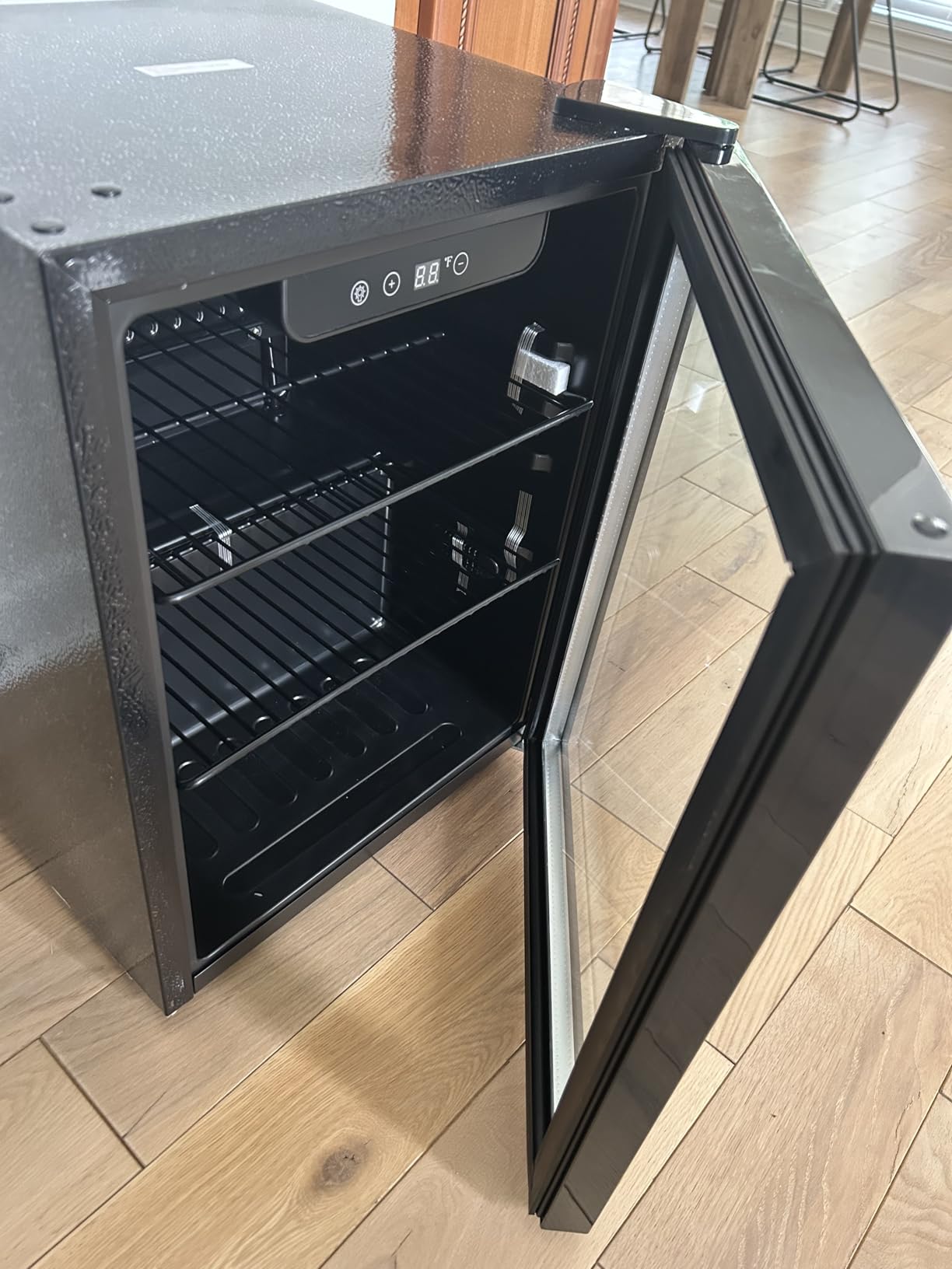 Icyglee 145 Can Mini Fridge, 4.5 Cu.Ft Beverage Refrigerator Cooler, Silver customer photo 2