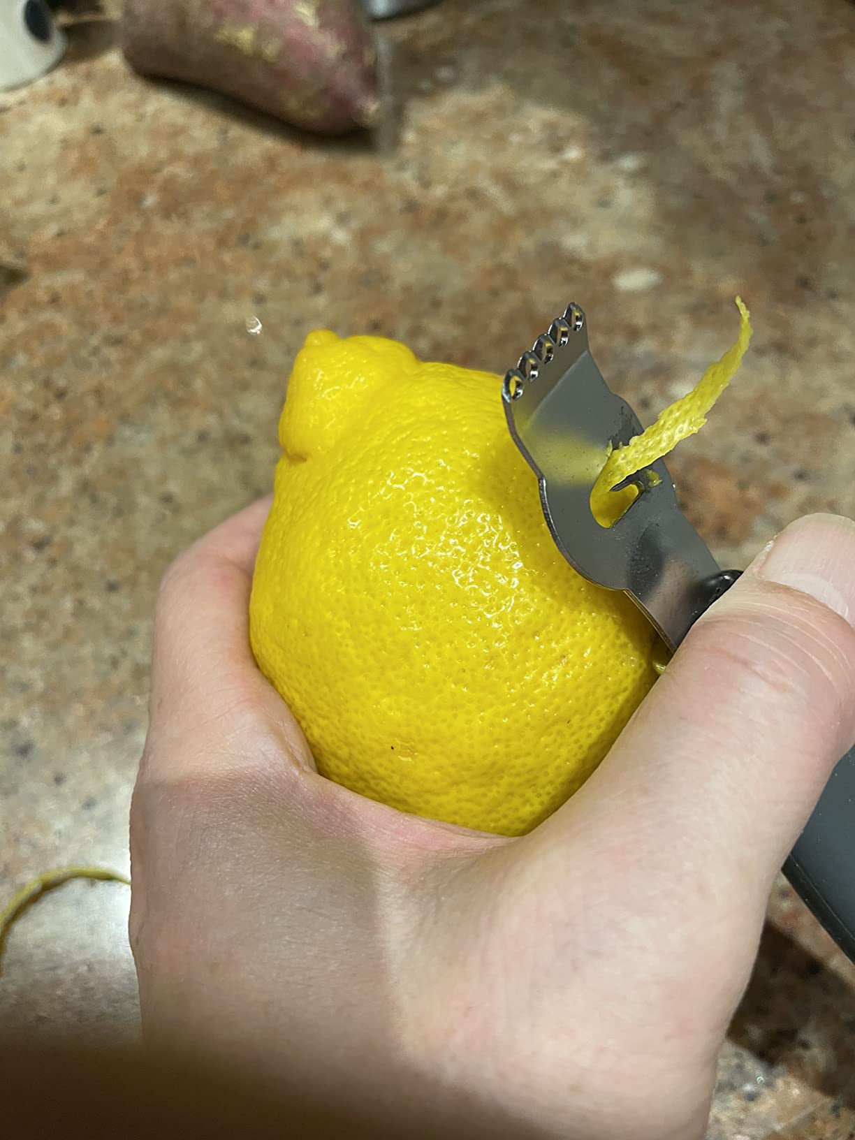 Lemon Citrus Zester Channel knife for Lemon Twist Grates 2in1 Tool customer photo 1