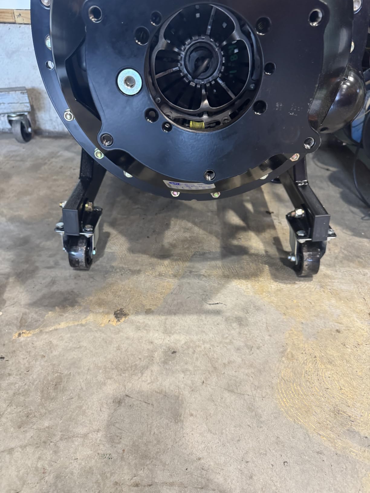 Engine Stand for LS Engines Cradle Compatible with V8 Engine 2 PCS LS Engine Rolling Storage Stand with Swivel Caster Wheels Mounting Tool Support for Engines and Transmissions customer photo 2