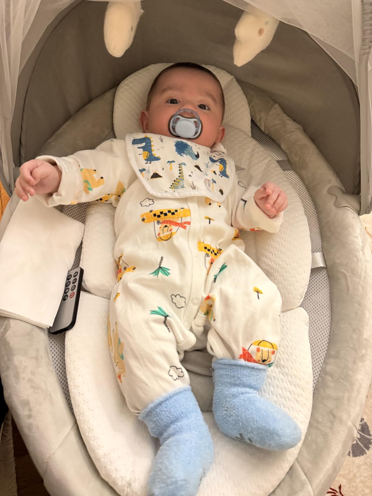 3-in-1 Baby Swings for Infants with Removable Rocker and Motion Detection customer photo 2
