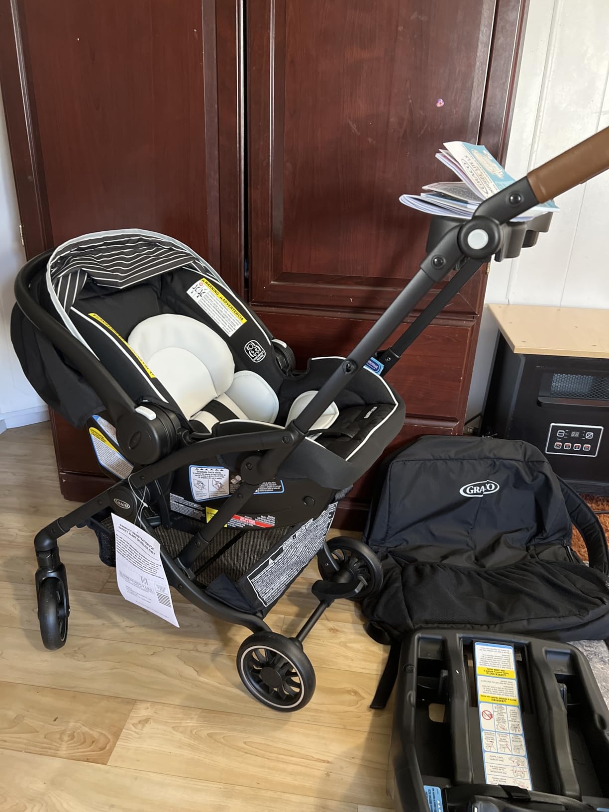 Graco® Gomax Frame Stroller, Accepts All Graco® Infant Car Seats, Backpack Style Lightweight Travel Stroller Frame customer photo 1