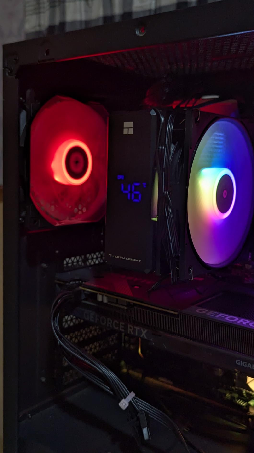 Thermalright Assassin X 120R Digital ARGB Black CPU Air Cooler, 2000RPM, 4 Heatpipes, Digital Screen Top Cover customer photo 2