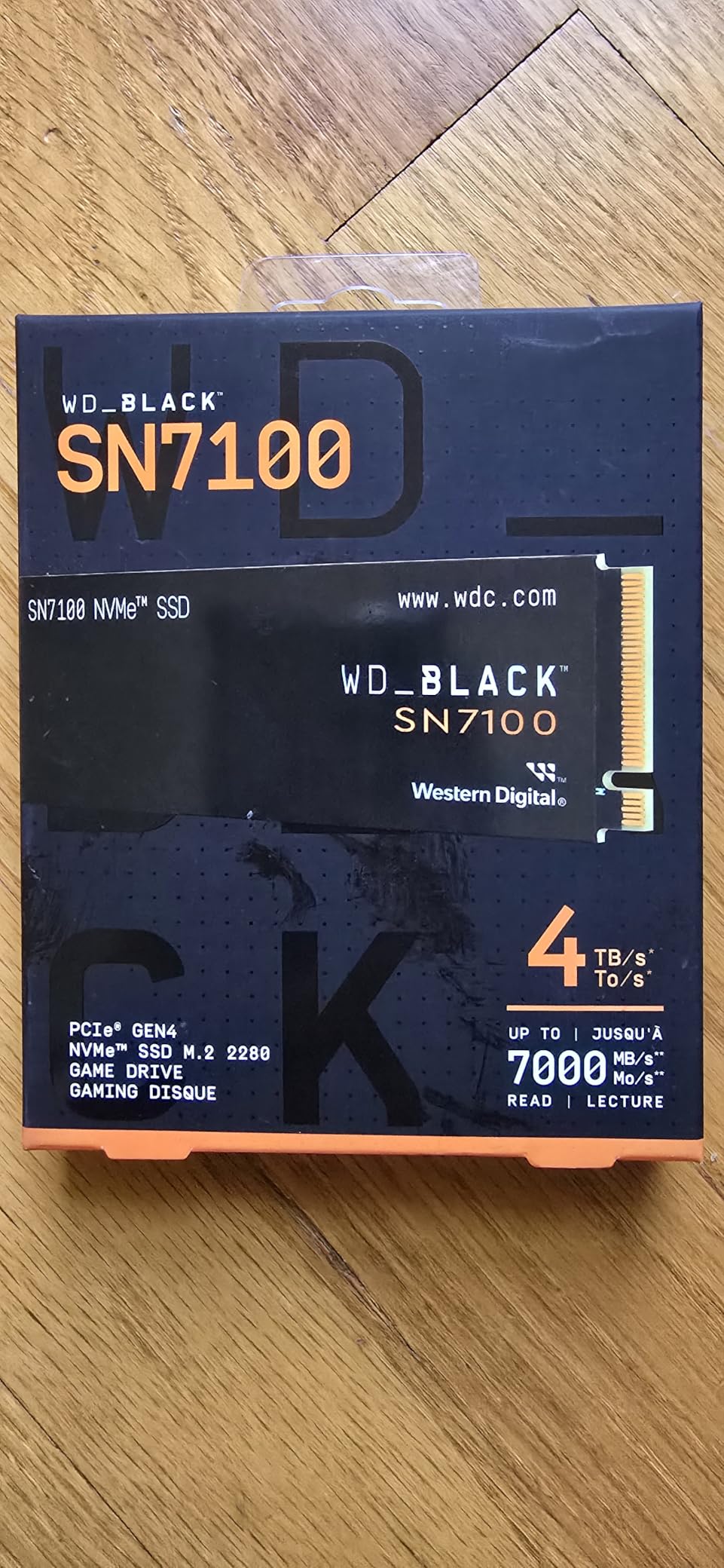 WD_Black SN7100 1TB NVMe SSD - Gen4 PCIe, M.2 2280, Up to 7,250 MB/s Read Speed, Up to 6,900 MB/s Write Speed, Next Gen TLC 3D NAND, for Laptops, Handheld Gaming Devices - WDS100T4X0E customer photo 2