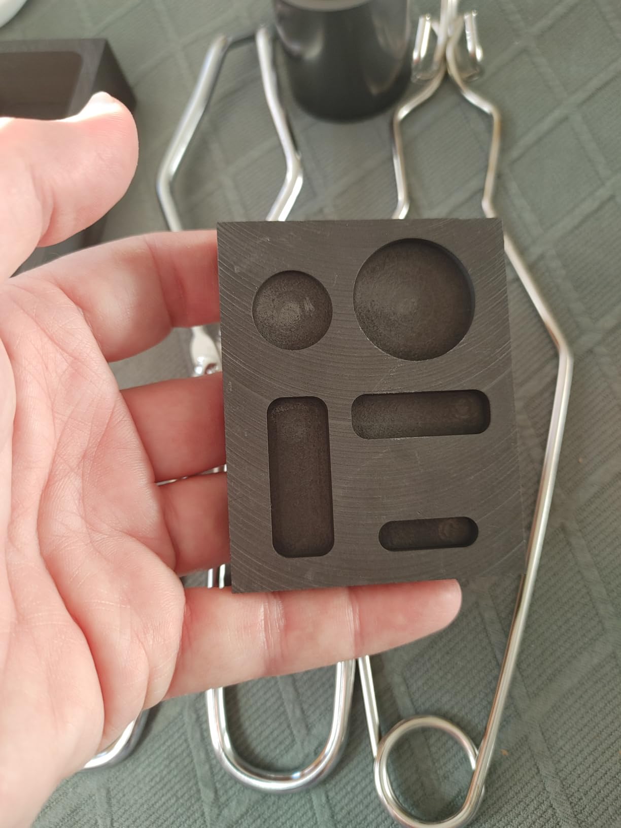 7pcs Graphite Metal Melting Casting Kit,5-in-1 Graphite Ingot Mold customer photo 1