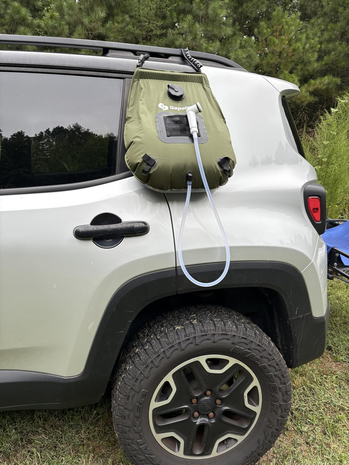 sapsisel Camping Shower Bag, 5 Gal/20L Solar Heating Camping Shower with Upgraded Hose and Shower Head,Portable Shower for Camping,Solar Shower customer photo 2