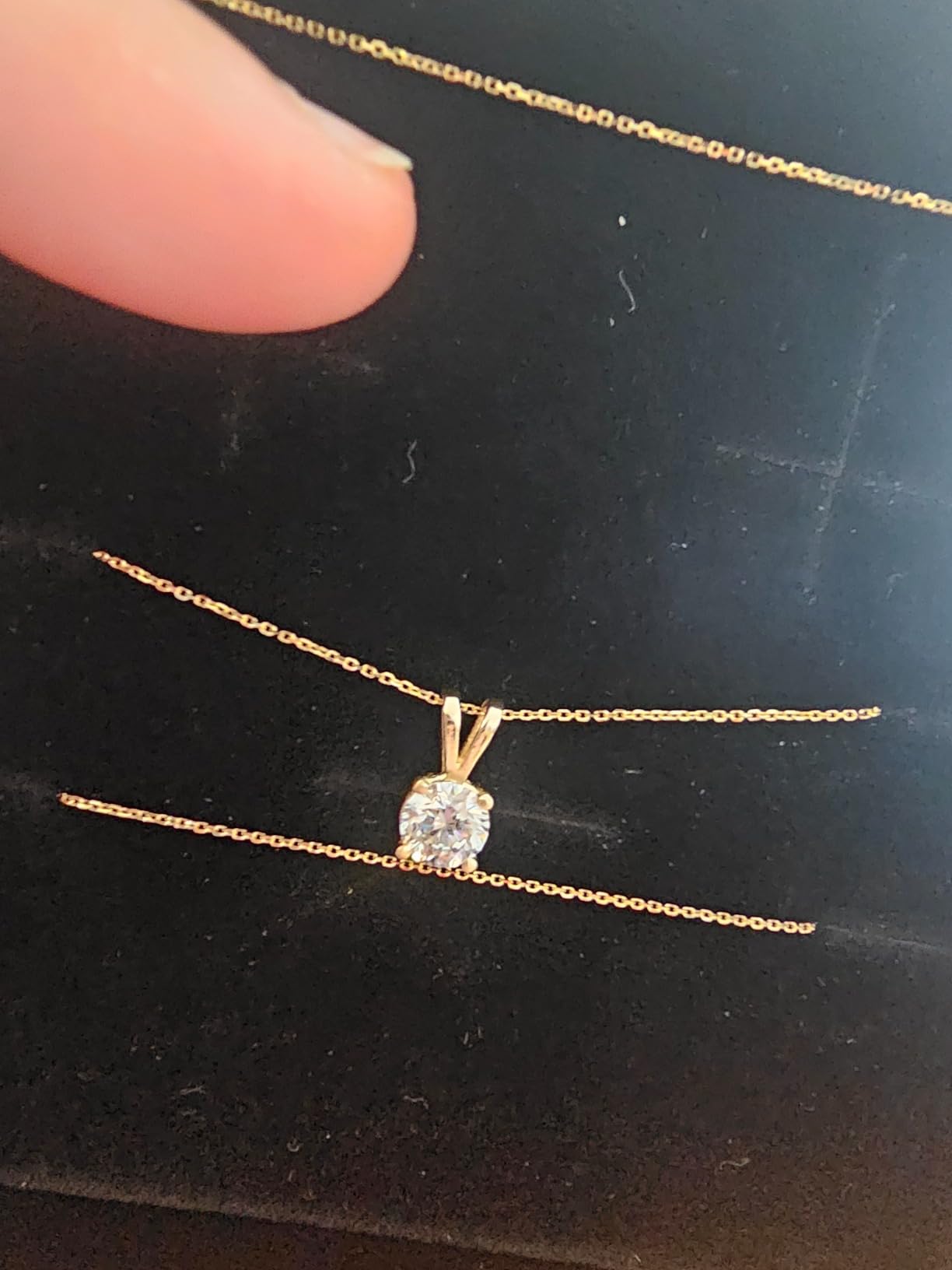 The Diamond Deal .25-1.00 Carat Round Brilliant Solitaire IGI Certifed Lab-Grown Diamond Solitaire Pendant Necklace | 14k Yellow or White or Rose/Pink Gold With 18