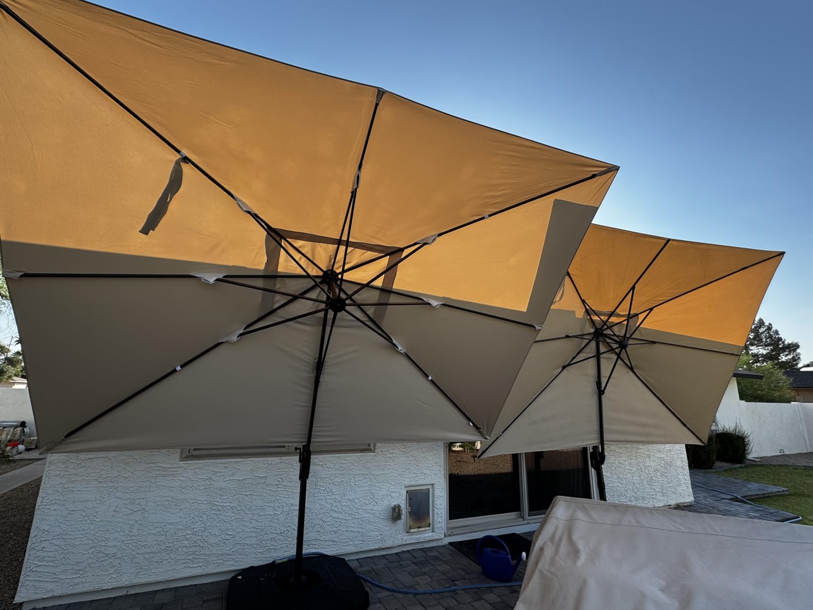 9' X 12' Cantilever Patio Umbrella Rectangular Outdoor Umbrellas customer photo 1