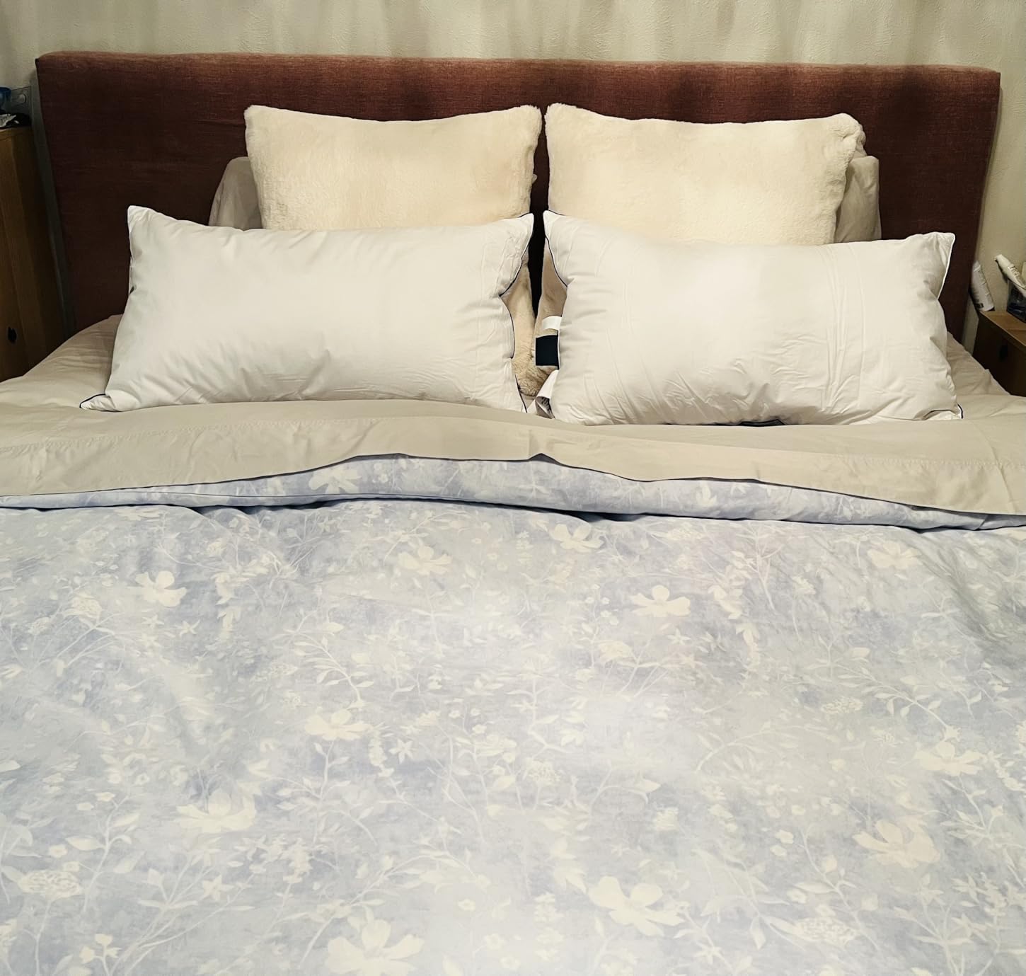 Pacific Coast Goose Feather and Down Bed Pillows Standard Size Set of 2, Hotel Pillow for Sleeping, Downproof, Medium-Firm, Fluffy, 100% Cotton Shell customer photo 2