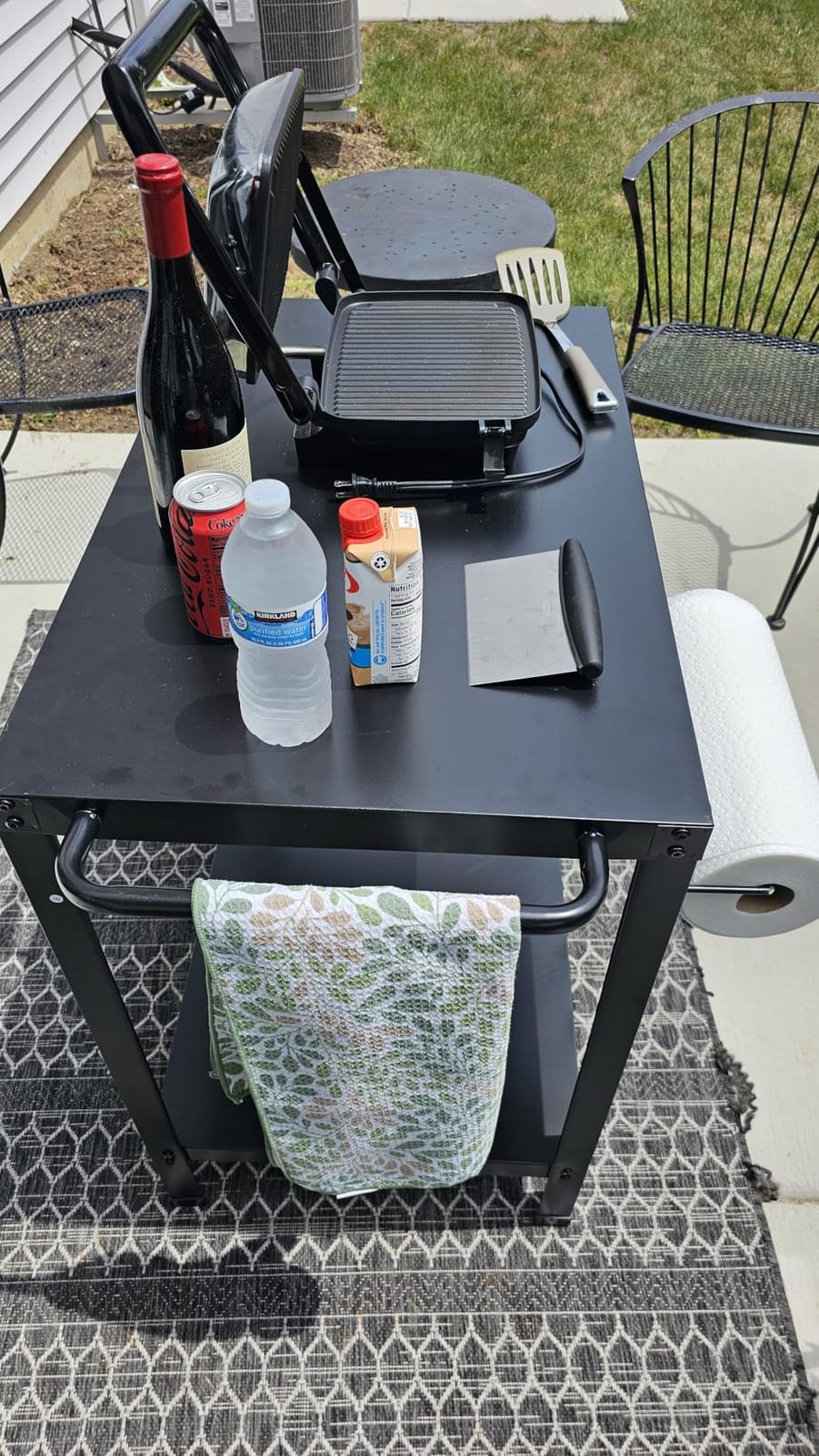 Yozoia Outdoor Grill Table for Blackstone Griddle, Grill Cart with Wheels customer photo 2