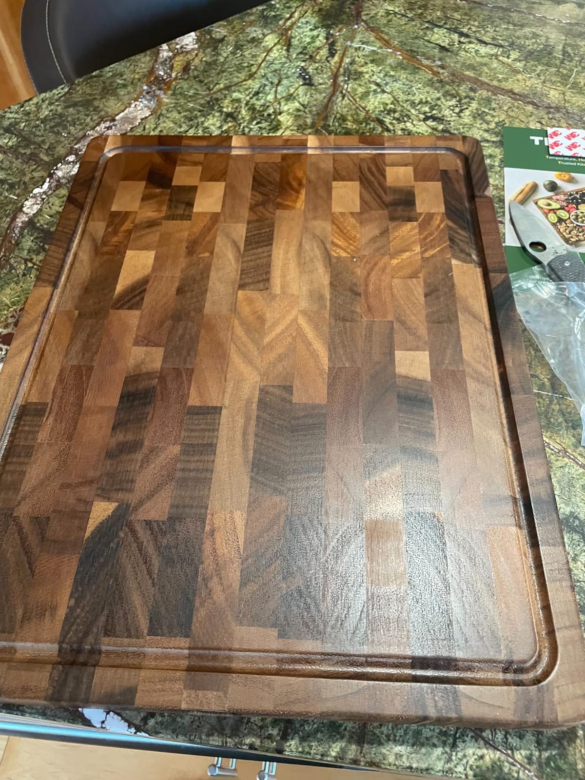 THETCHRY Walnut Cutting Boards for Kitchen Solid Wood End Grain 17