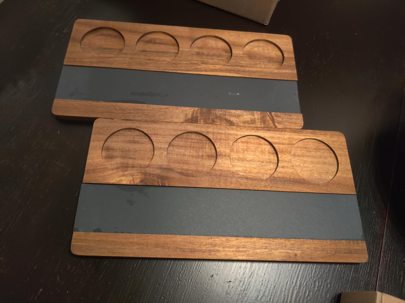 Adevar Flight Board Wine Flight Tasting Set of 4 Whiskey Tasting Wine Tasting Party Supplies Beer tasting board Cocktails Coffee Flight customer photo 2