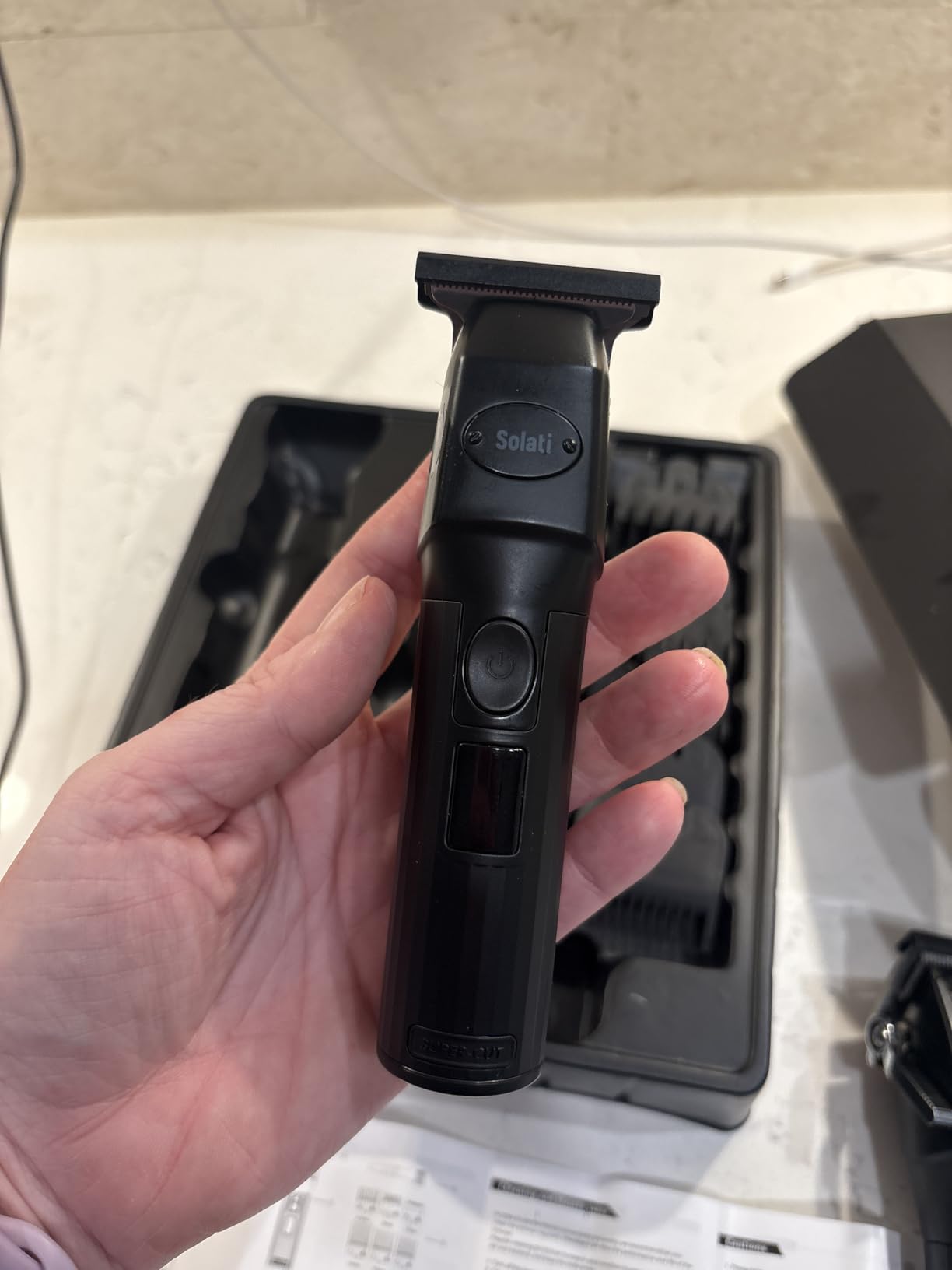Professional Hair Clippers for Men Beard Trimmers Kit Zero Gapped Haircut Grooming Shaver Gift for Men Women Barber Kids (Black) customer photo 1