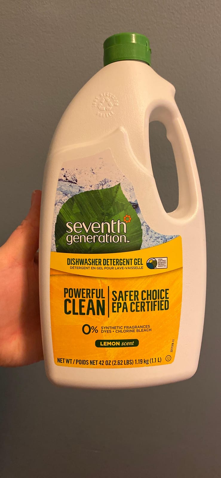 Seventh Generation, Dishwasher Detergent Gel, Lemon, 70 oz, Pack of 2 customer photo 1