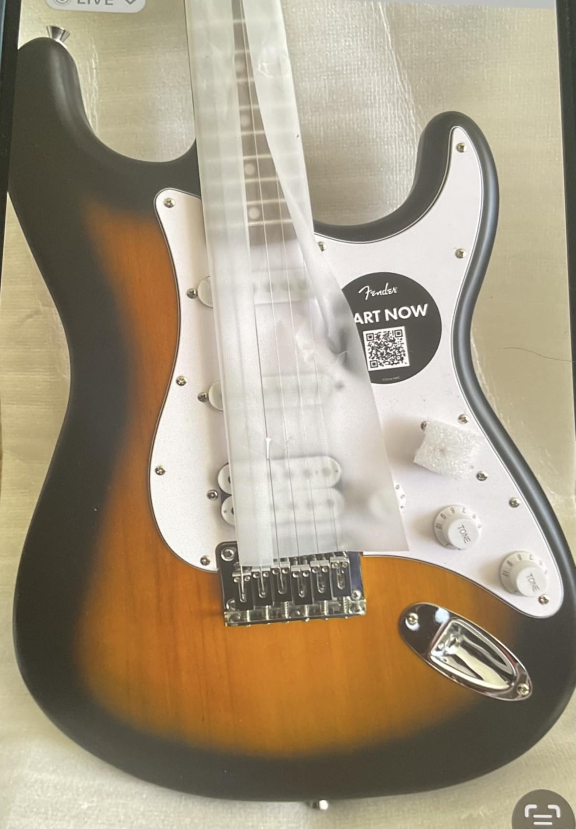 Fender Squier Debut Stratocaster HT HSS Beginner Electric Guitar, Black customer photo 1