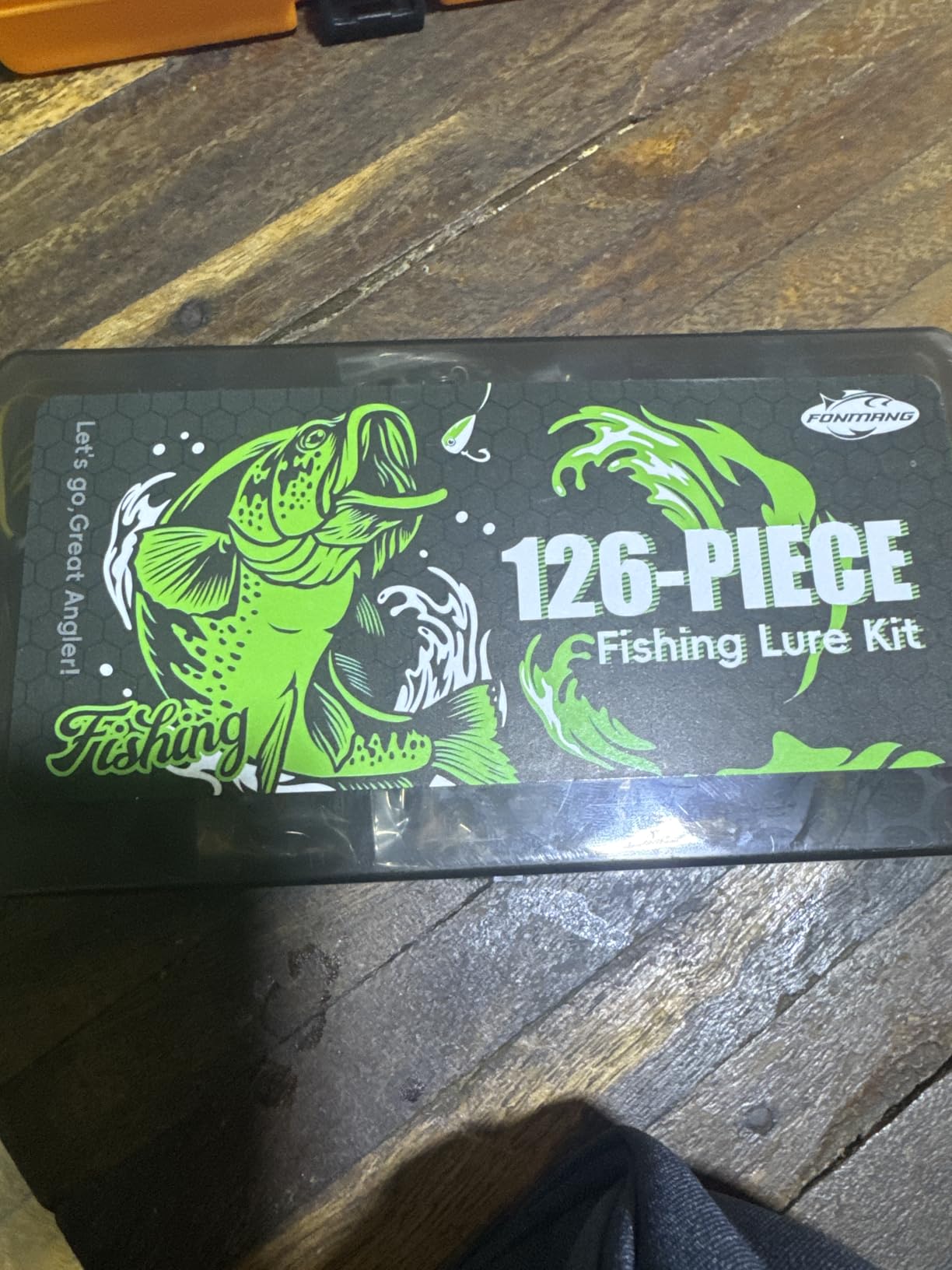 FONMANG Fishing Lures - Tackle Box with Tackle Included, Fishing Kit with VIBs, Frogs, Minnows, Soft Baits, Hooks & Weights Accessories, Freshwater Lure Kit for Bass Walleye Trout customer photo 1