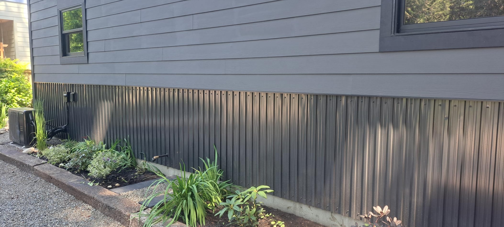Corrugated Roofing Panels Galvanized Steel Roof Panels, L42.52×W16.77 Inch Heavy Duty Metal Roof Panels, Roof Protector for Garages, Sheds, Stables and Mobile Homes, Grey, 10PCS customer photo 2