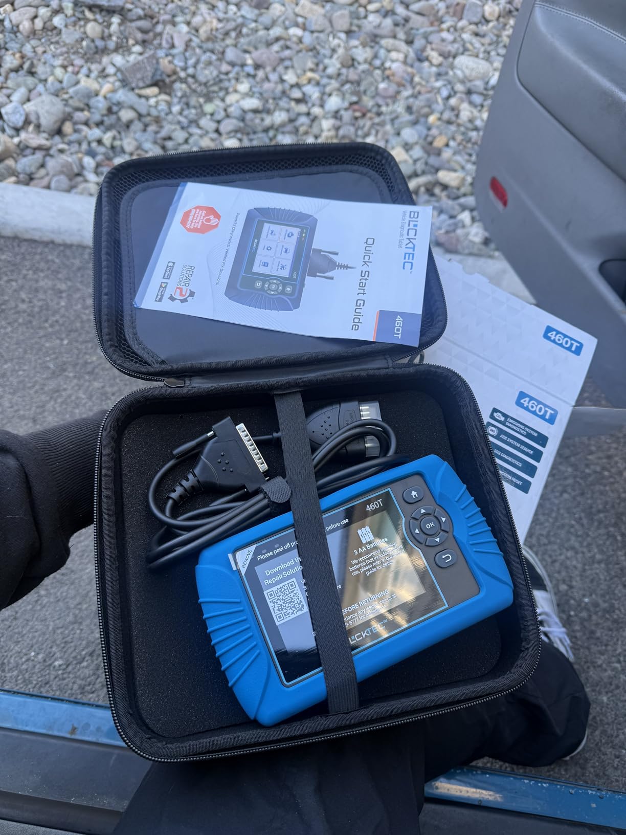 BLCKTEC 460T OBD2 Scanner Car Code Reader Engine ABS SRS Transmission Diagnostic Tool, 12 Reset Services, Oil/TPMS/EPB/BMS/SAS/DPF/Throttle Reset, ABS Bleeding, Battery Test, Auto VIN, Free Update customer photo 2