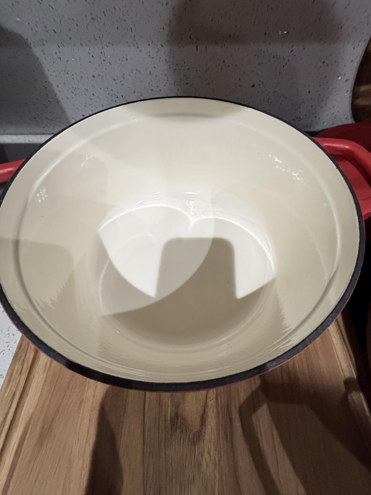 CAROTE 5QT Cream White Enameled Cast Iron Dutch Oven Pot with Lid customer photo 1