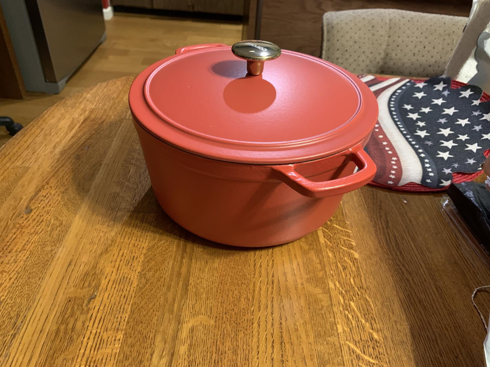 CAROTE 5QT Cream White Enameled Cast Iron Dutch Oven Pot with Lid customer photo 2