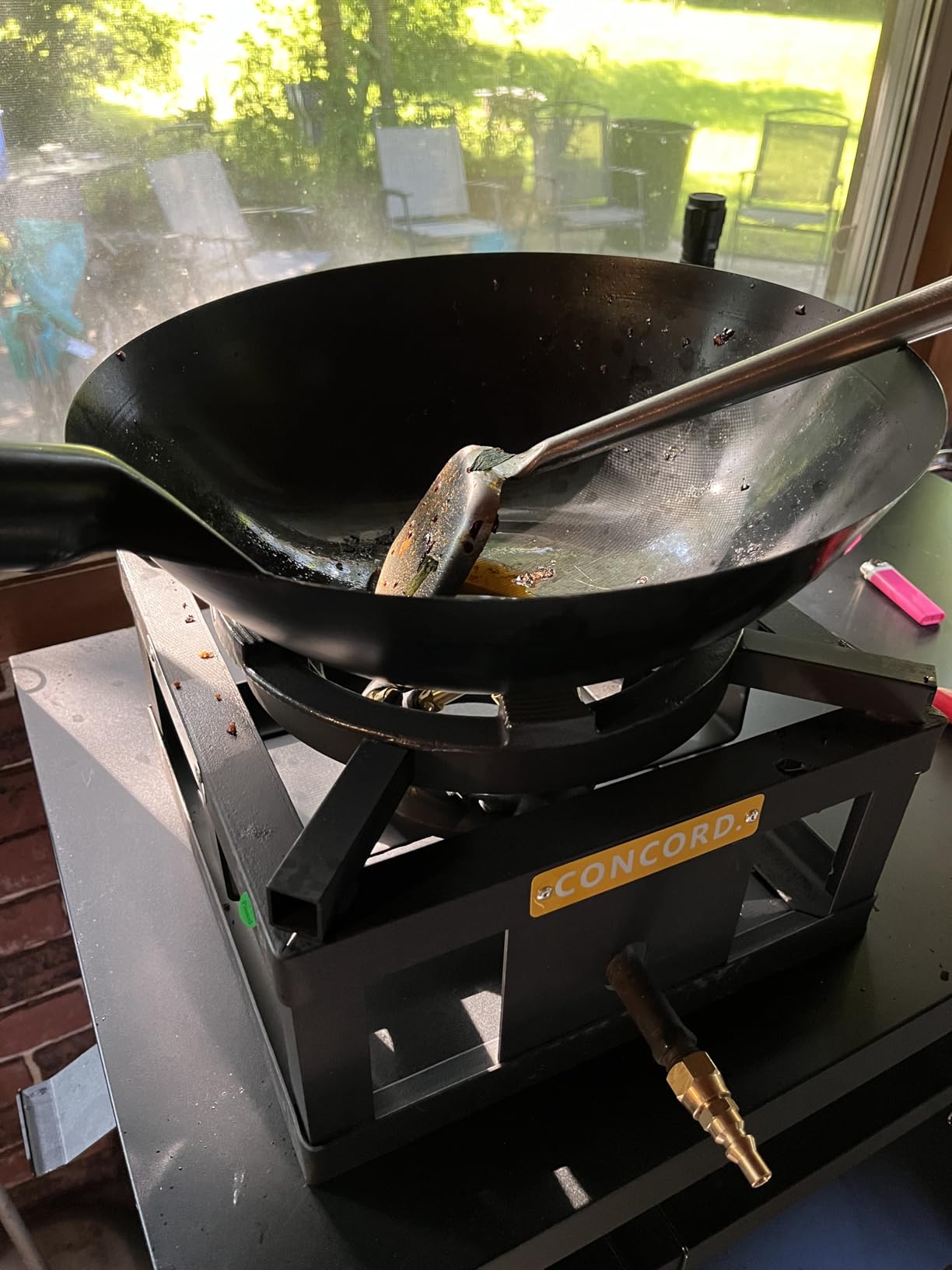 Craft Wok 4-Claw Cross Shape Cast Iron Wok Stand Heavy Ring Rack for Round Bottom Woks / 732W10C-4CLAW customer photo 1