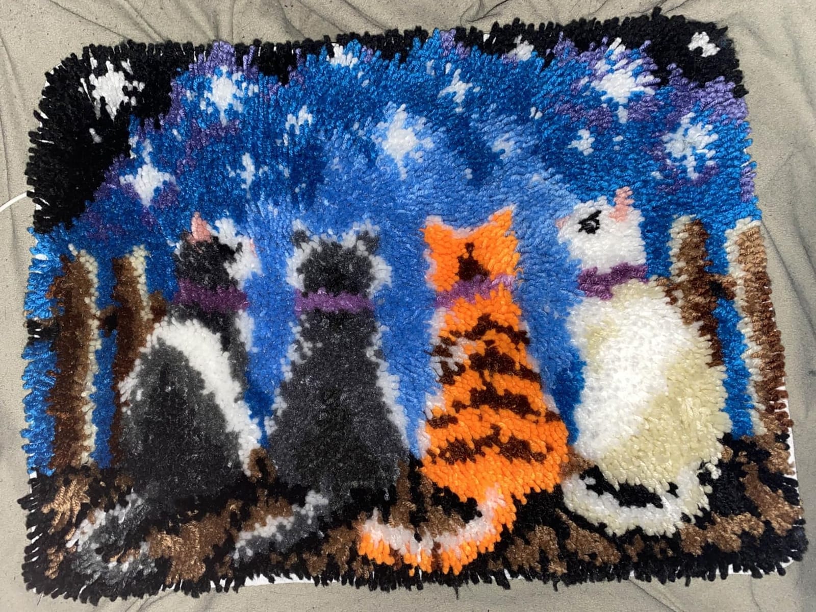 Butterfly Latch Hook Rug Kits for Adults Beginners, Pre-Printed 20