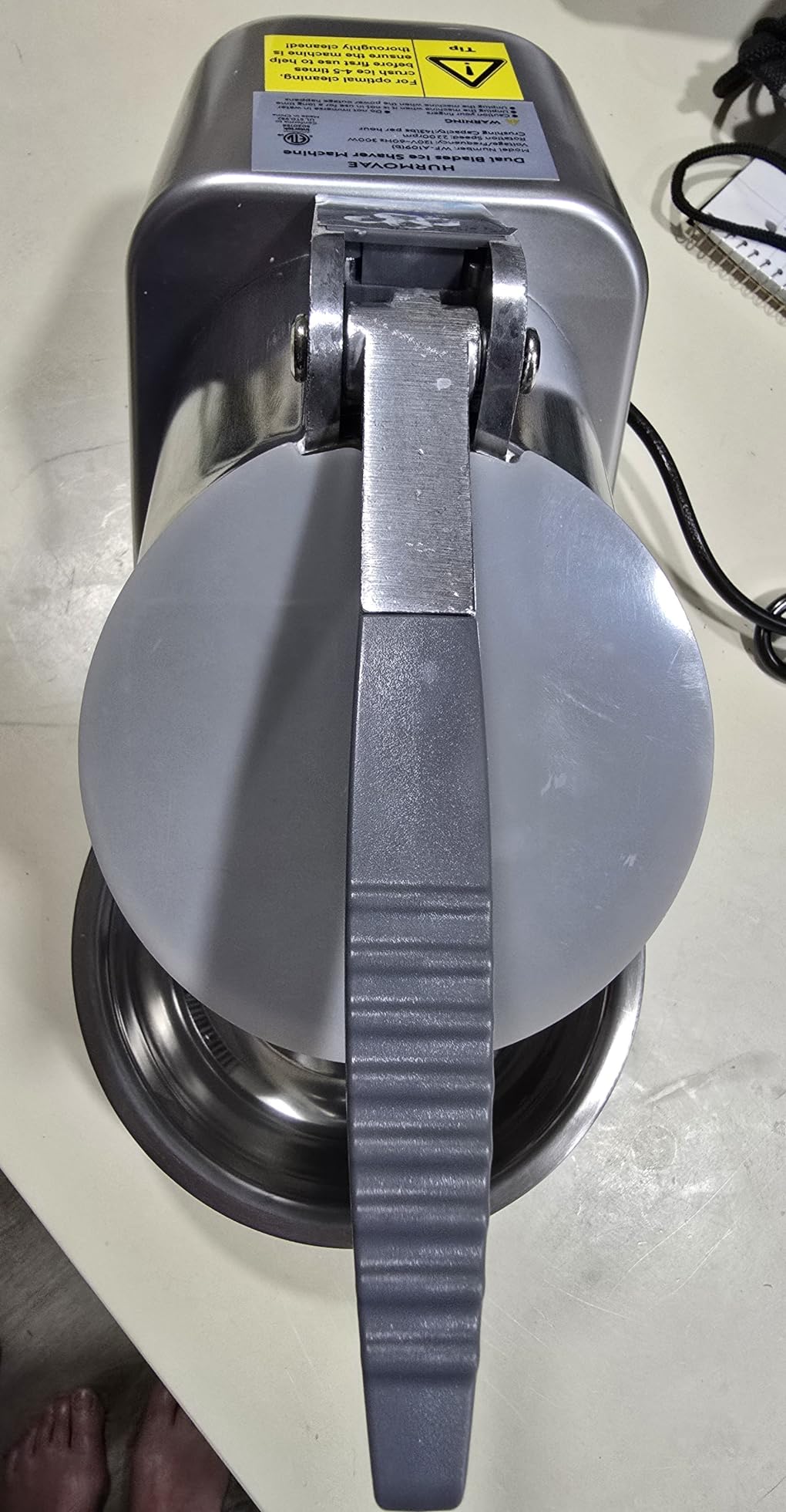 Electric Ice Shaver Machine, Dual Blade &178 lbs/hr customer photo 1