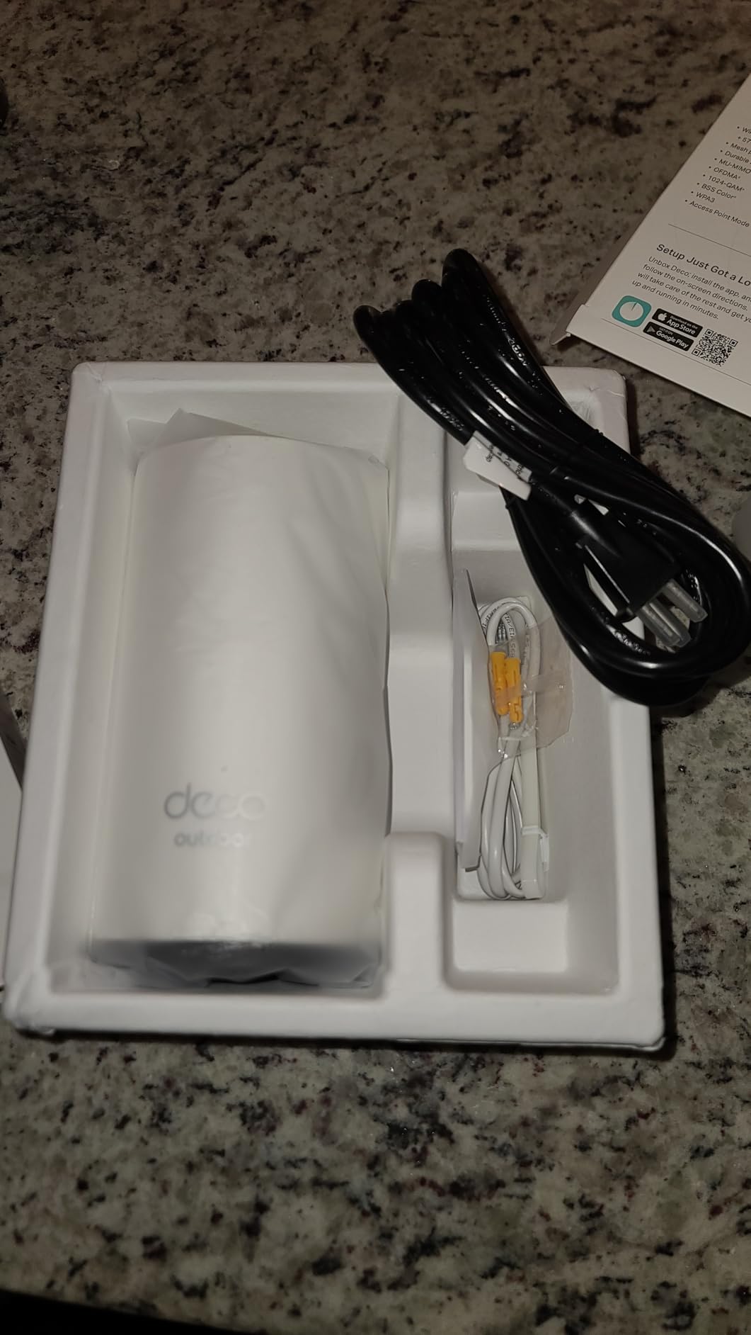 TP-Link Deco X20-OUTDOOR AX1800 Dual-Band Wi-Fi 6 Outdoor Mesh WiFi Extender Unit | Up to 2,200 sq.ft | 2 Gigabit PoE+ Ports, Waterproof | 3 Mounting Options | Secure by Design, 1-Pack customer photo 2