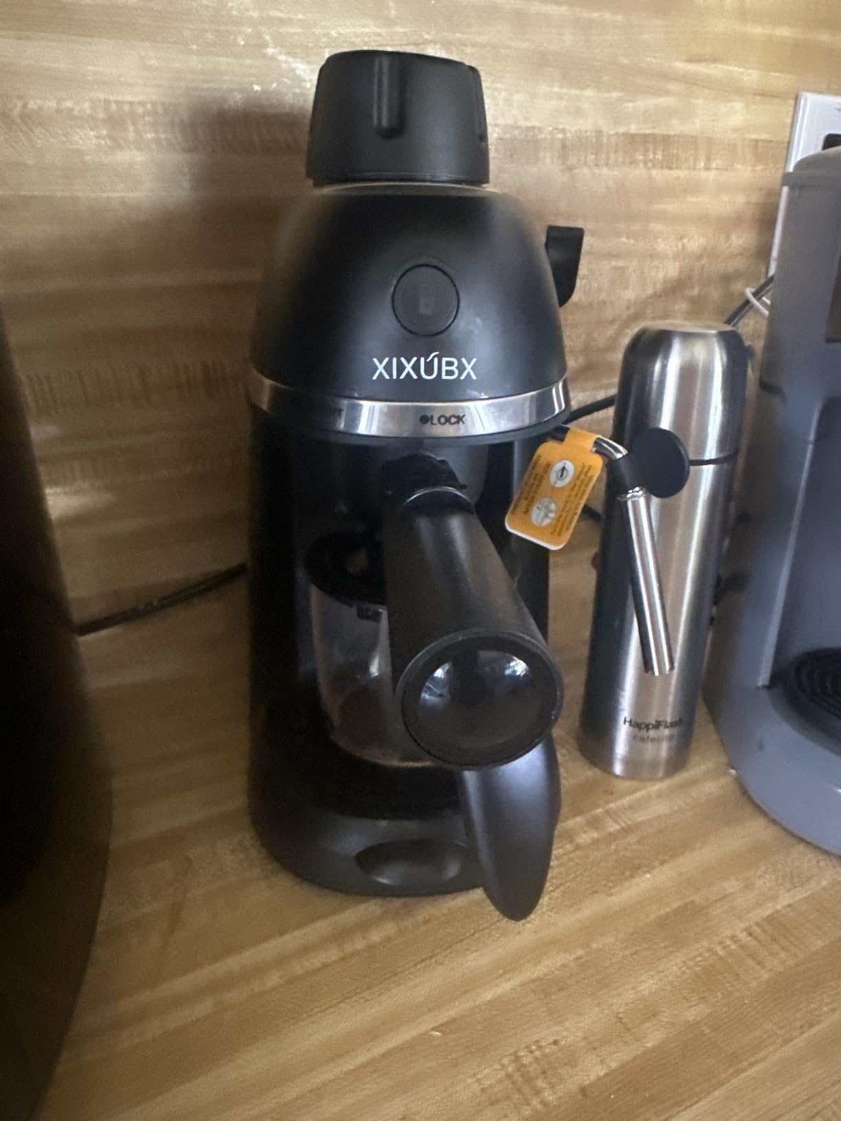 XIXUBX Compact Espresso & Cappuccino Machine, 3.5 Bar with Steam Wand customer photo 1