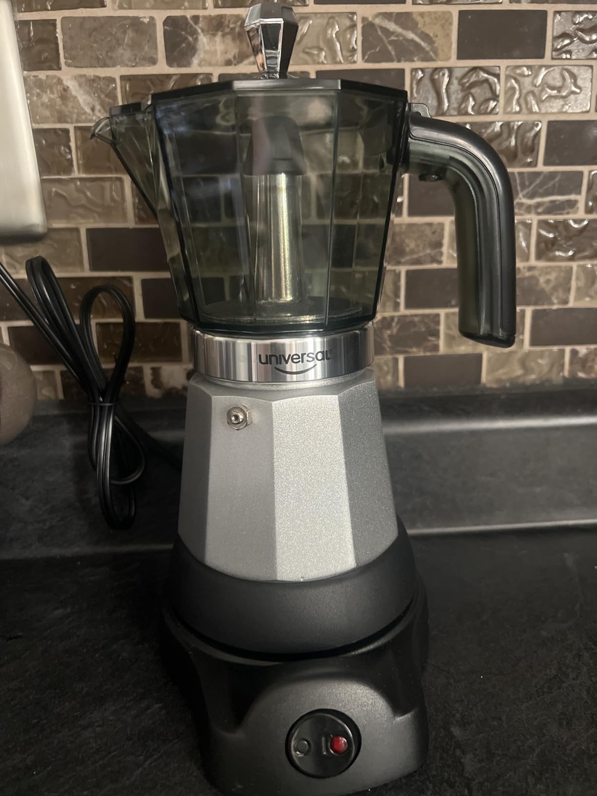 universal Electric Moka Pot 6-Cup, 10 Oz Electric Espresso Coffee Maker customer photo 2