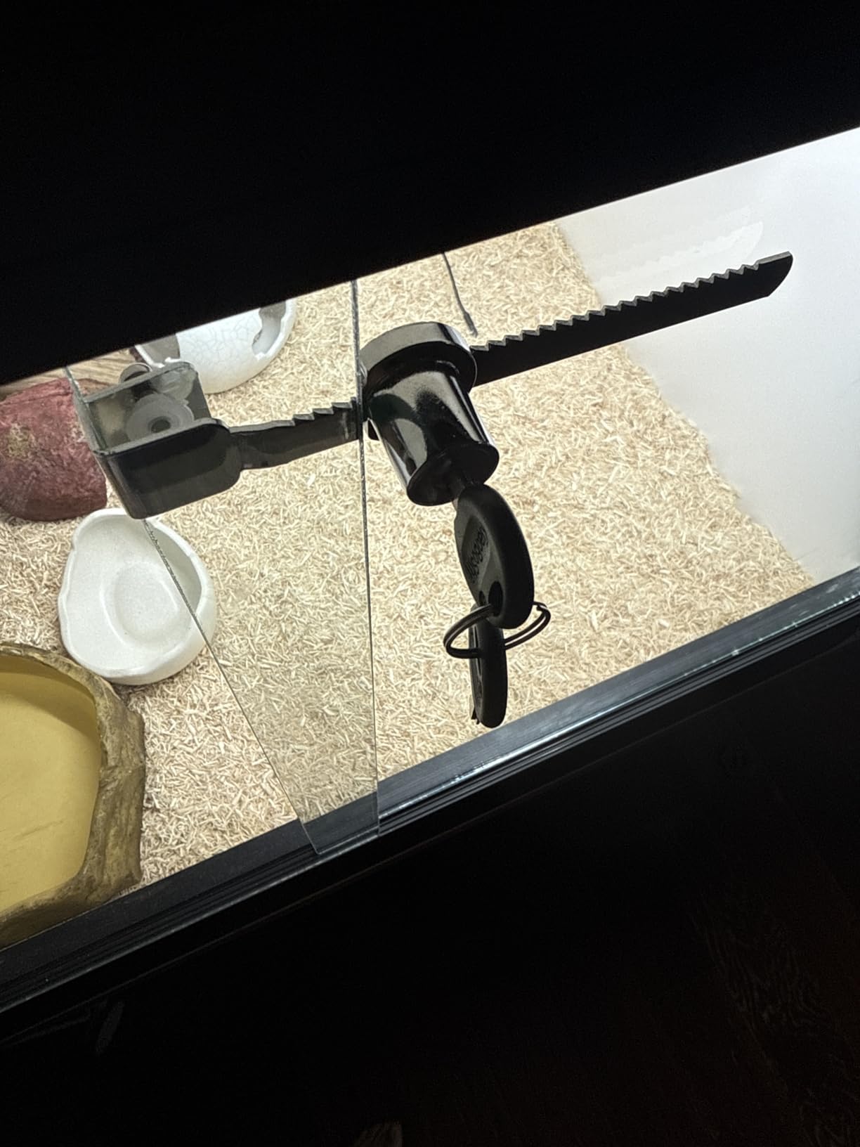 WOOCH Sliding Glass Door Ratchet Lock with Chrome Finish, Keyed Alike Showcase Display - 8 Pack customer photo 2