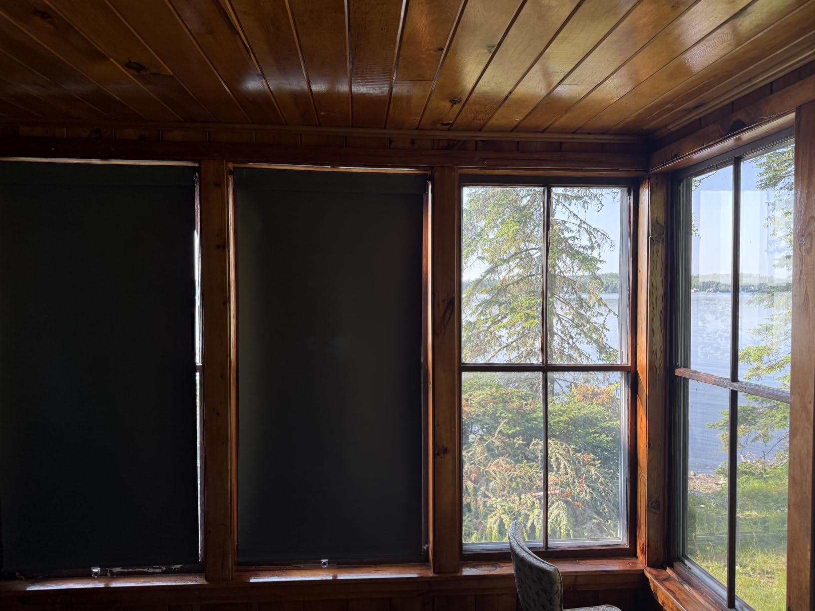 LazBlinds No Drill Blackout Roller Shades, 35