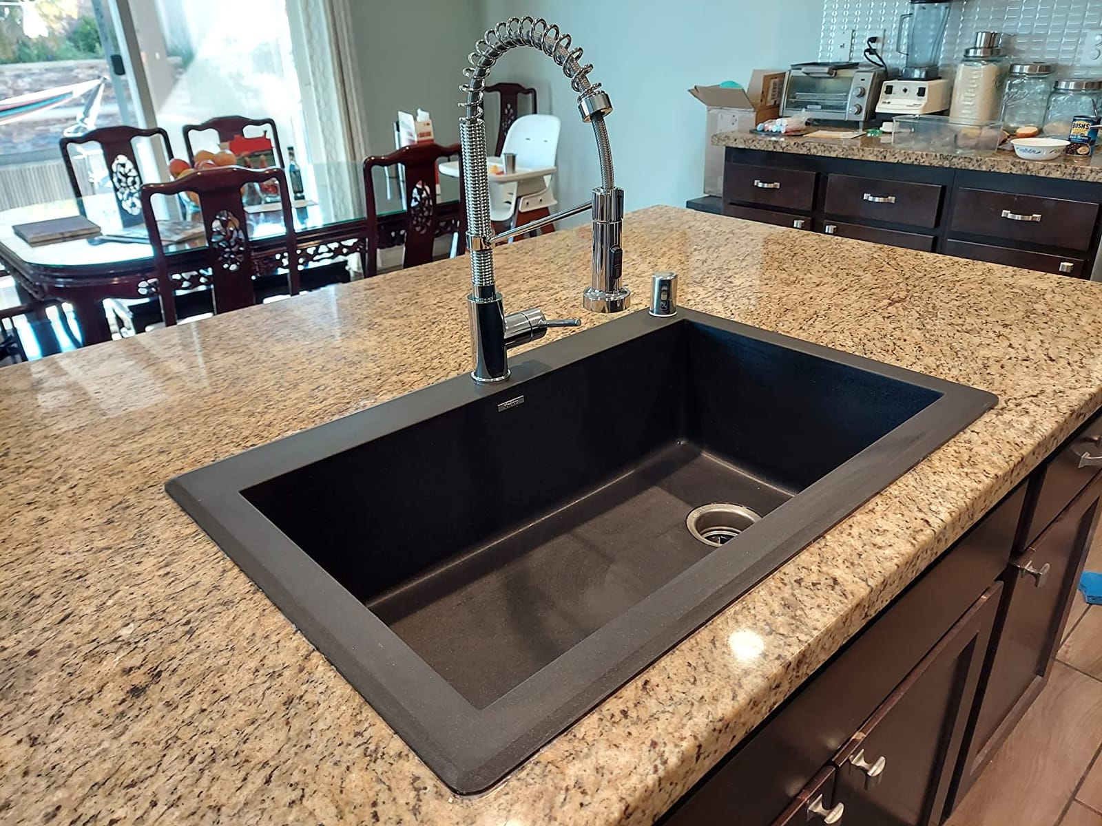KRAUS Forteza 33-inch Granite Drop In/Undermount Single Bowl White Kitchen Sink, KGD-54WHITE customer photo 1