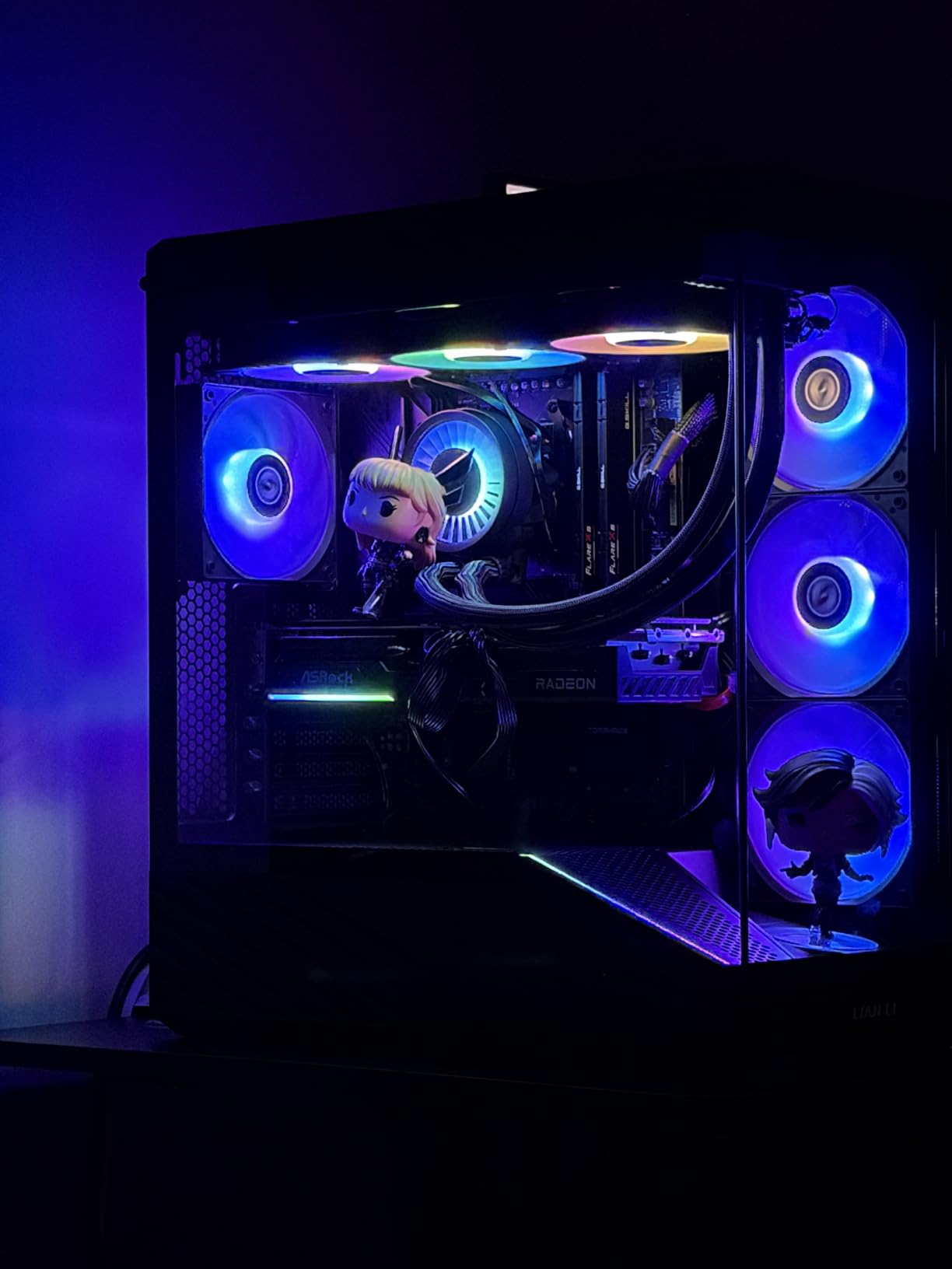 Lian Li V100-ATX Mid-Tower PC Case-Black-V100RX | Side I/O USB-C | Dust Filter | Support 420mm GPUs & 360mm Radiator | Included GPU Bracket | LED & Display Platform customer photo 1