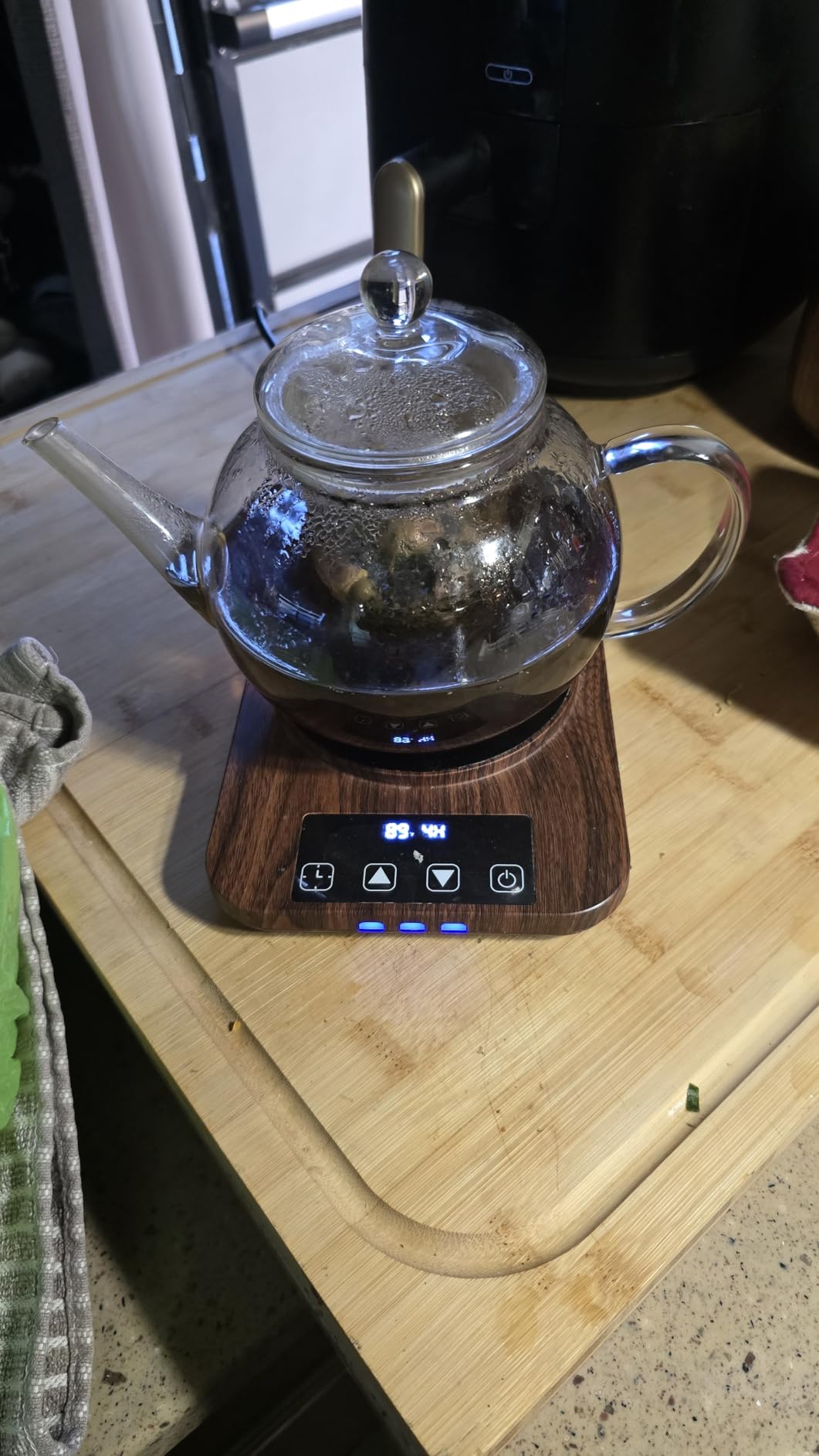 Sourdough Starter Warmer Mat - 24H Timer - Precise 1°F Thermostat Control (70-110°F) - Smart Memory Warming On/Off - Warming Heating Pad for Sour Dough Starter (Wood Grain) customer photo 2