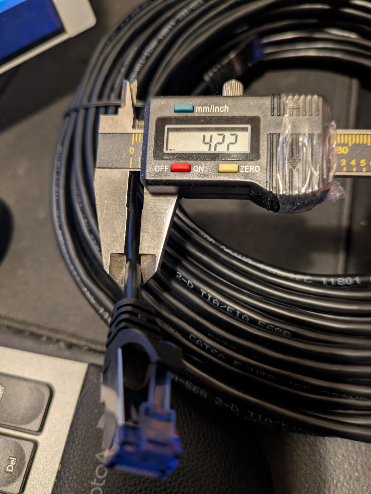 Cat6A Ethernet Cable Shielded 10Gbps 50 ft, Slim Shielded (F/UTP) Ethernet Cable Cat 6, Flexible 28AWG Bare Copper Cat6 Cable, Space-Saving Cat 6a Network Cable for Server, Data Center, Black customer photo 1