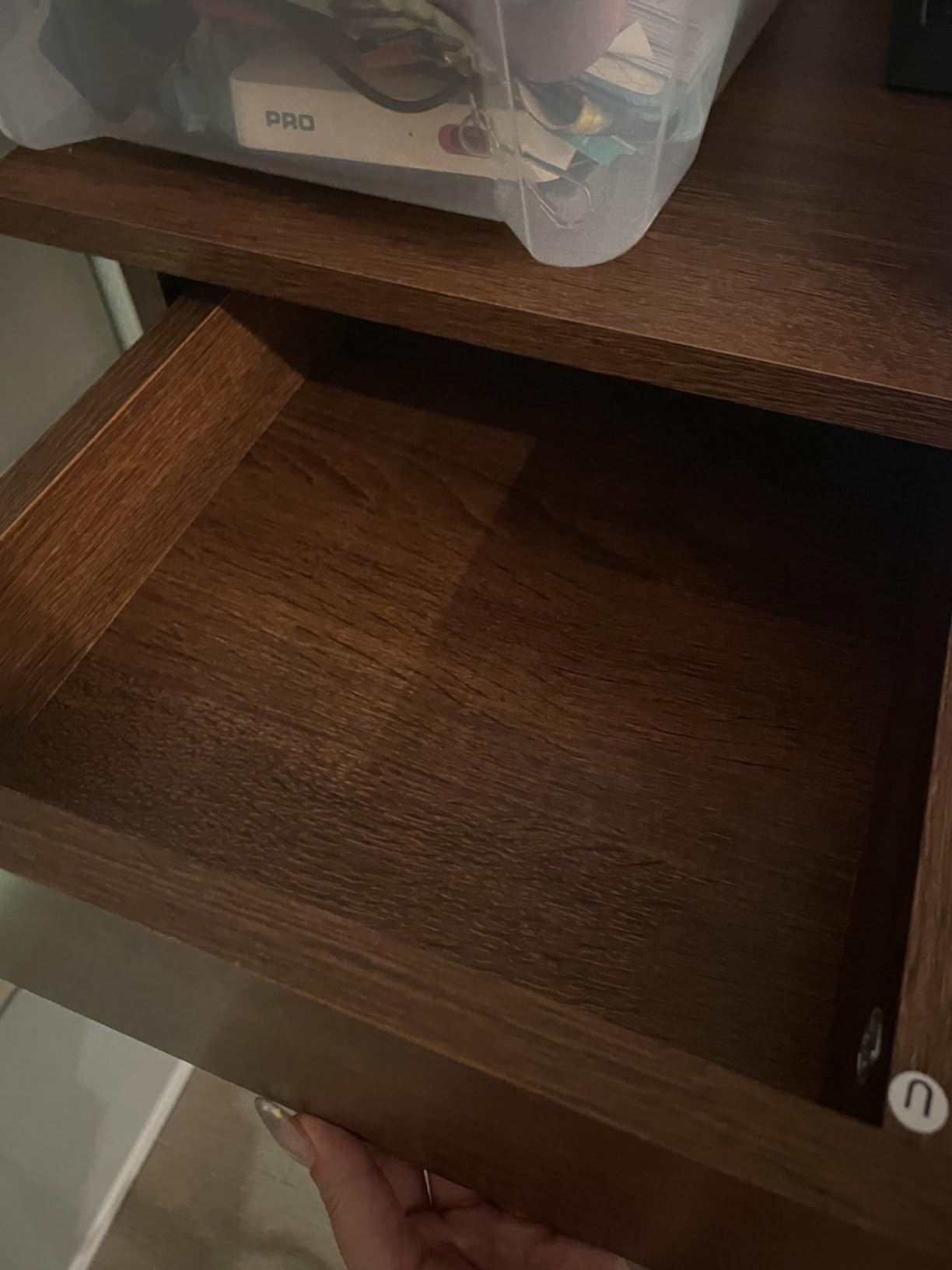 Giantex Mid Century Modern Desk with 3 Drawers, Vintage Computer Desk with Hutch & Monitor Stand, Makeup Vanity Table, Home Office Workstation for Small Spaces, Study Writing Desk for Bedroom, Walnut customer photo 2