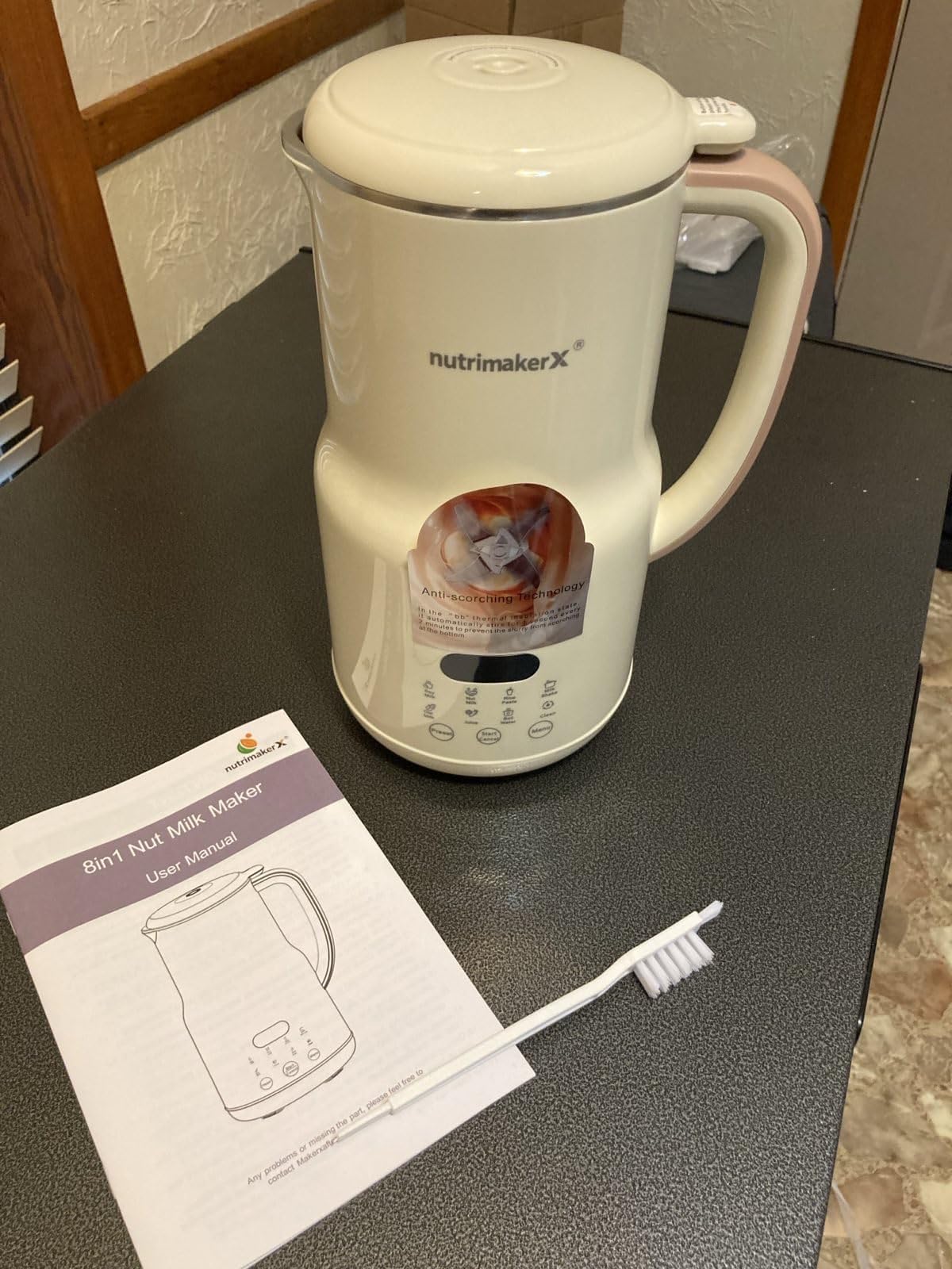Nut Milk Maker Machine, 40.6oz 8-in-1 Almond Soy Oat Milk Maker | 8-in-1 Stainless Steel Plant Based Milk Maker for Almond, Oat & Soy Milk, Self-Cleaning, Fresh Homemade Dairy-Free customer photo 2