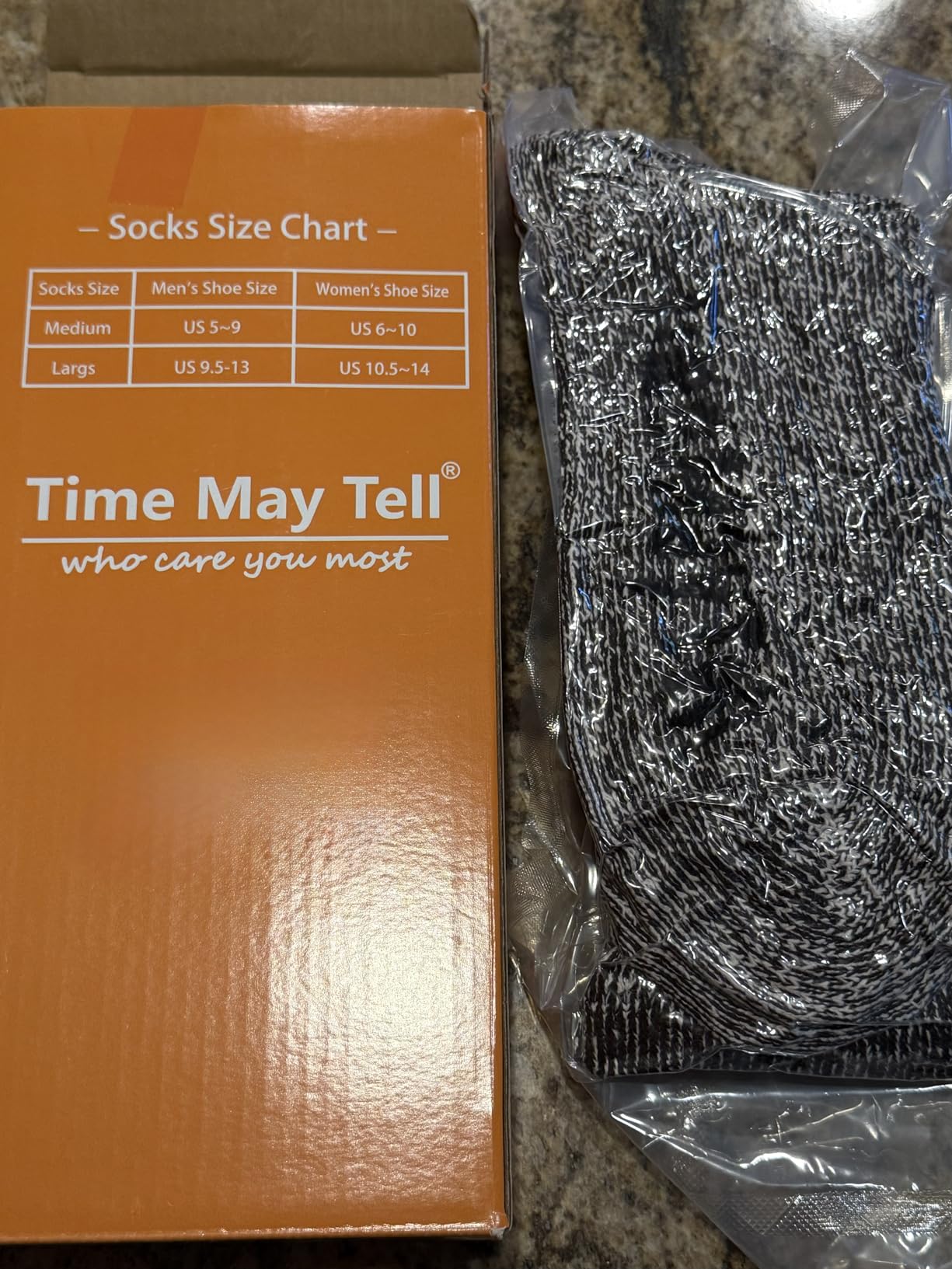 Time May Tell Merino Wool Socks for Men & Women Cushion Hiking Boot Socks customer photo 2