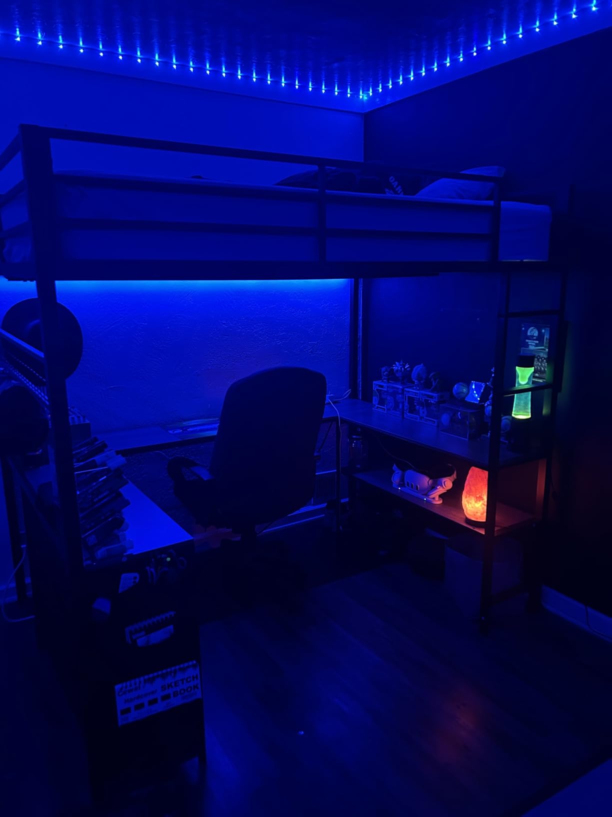 ADORNEVE Loft Bed Full Size with U-Shaped Desk, 6 Storage Drawers,White customer photo 1