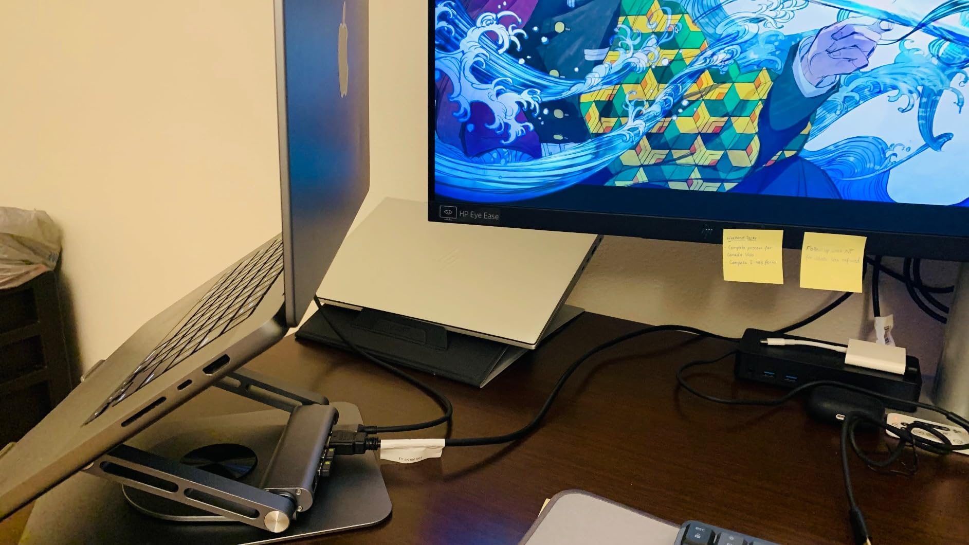 TobenONE MacBook Pro/Air Docking Station Stand, Dual 4K HDMI, 100W Charger customer photo 1