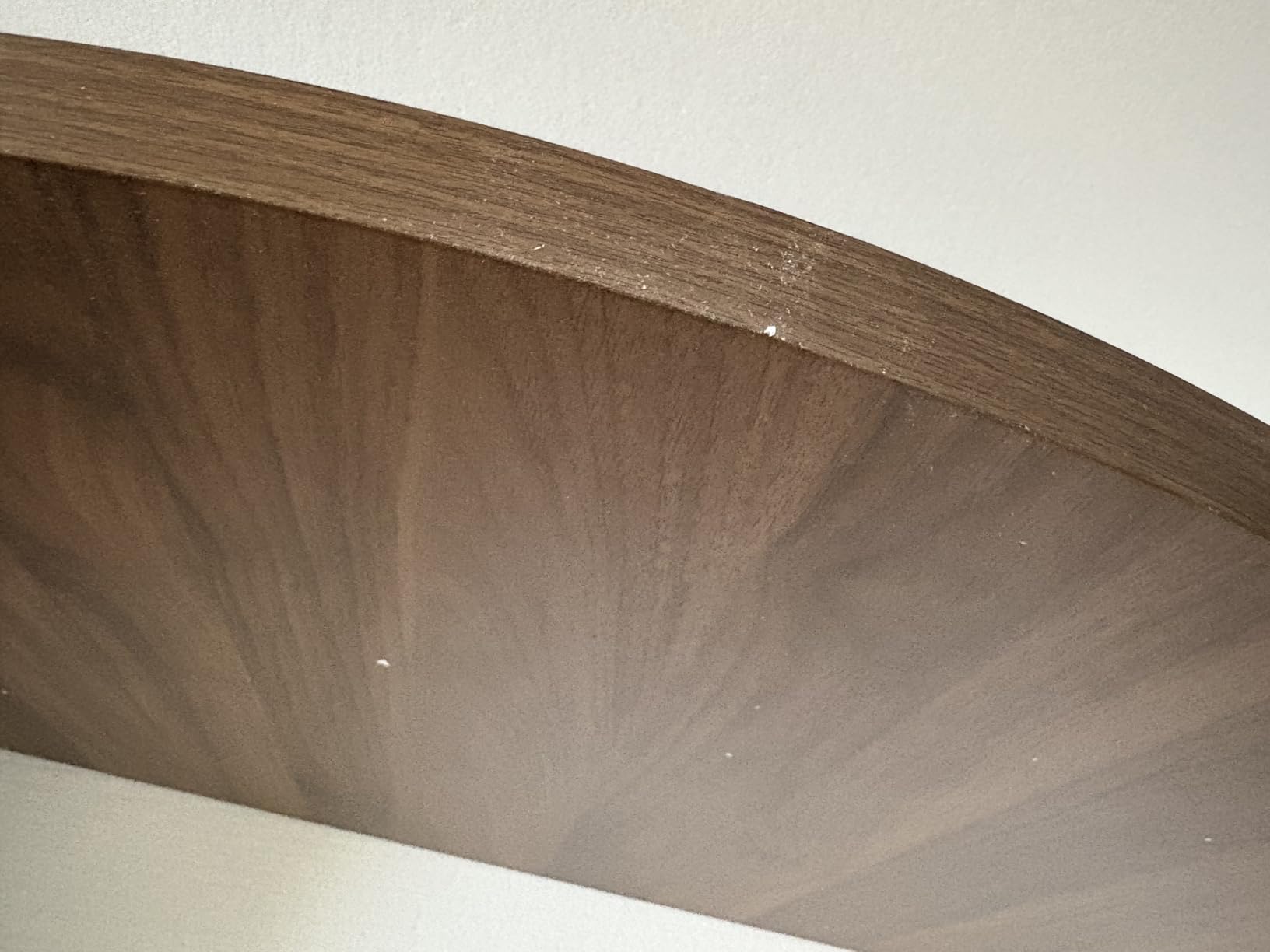 43.3 inch 59 inch Adjustable Size Round Dining Table for 4 6, Unique Design Modern Farmhouse Kitchen Table, Circle Dining Tables with Wood Strip Base for Kitchen Living Room (Walnut) customer photo 1